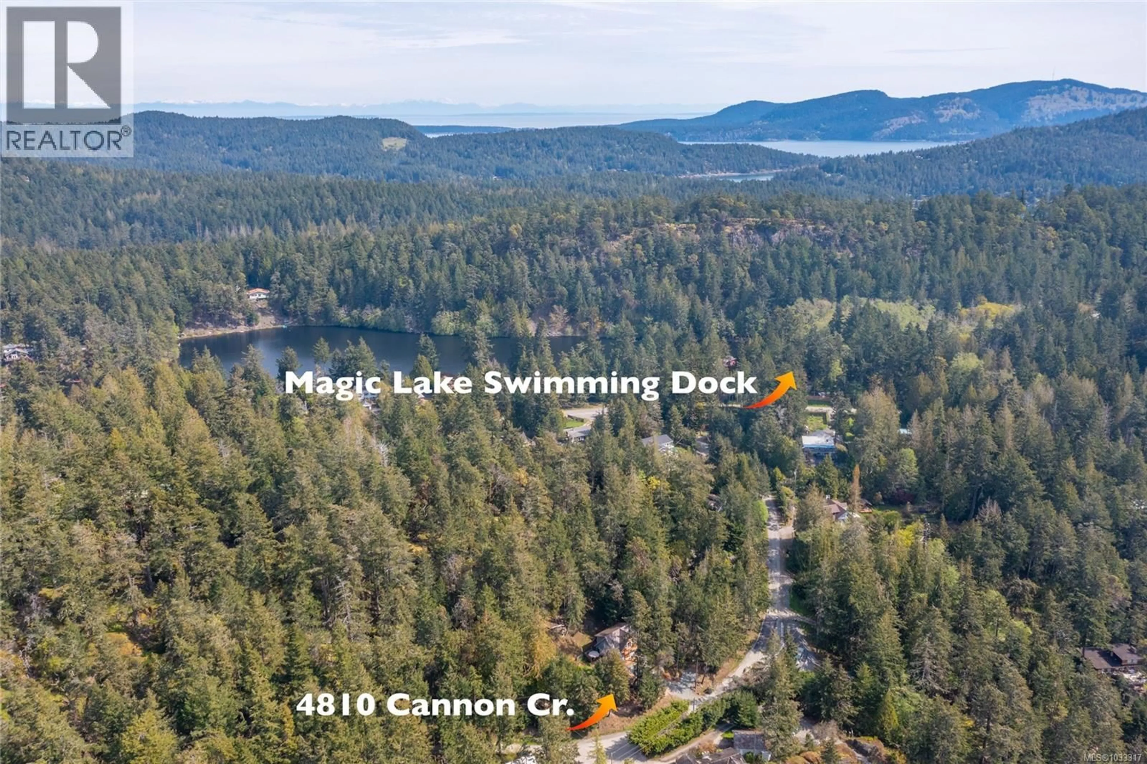 A pic from outside/outdoor area/front of a property/back of a property/a pic from drone, water/lake/river/ocean view for 4810 CANNON CRESCENT, Pender Island British Columbia V0N2M2