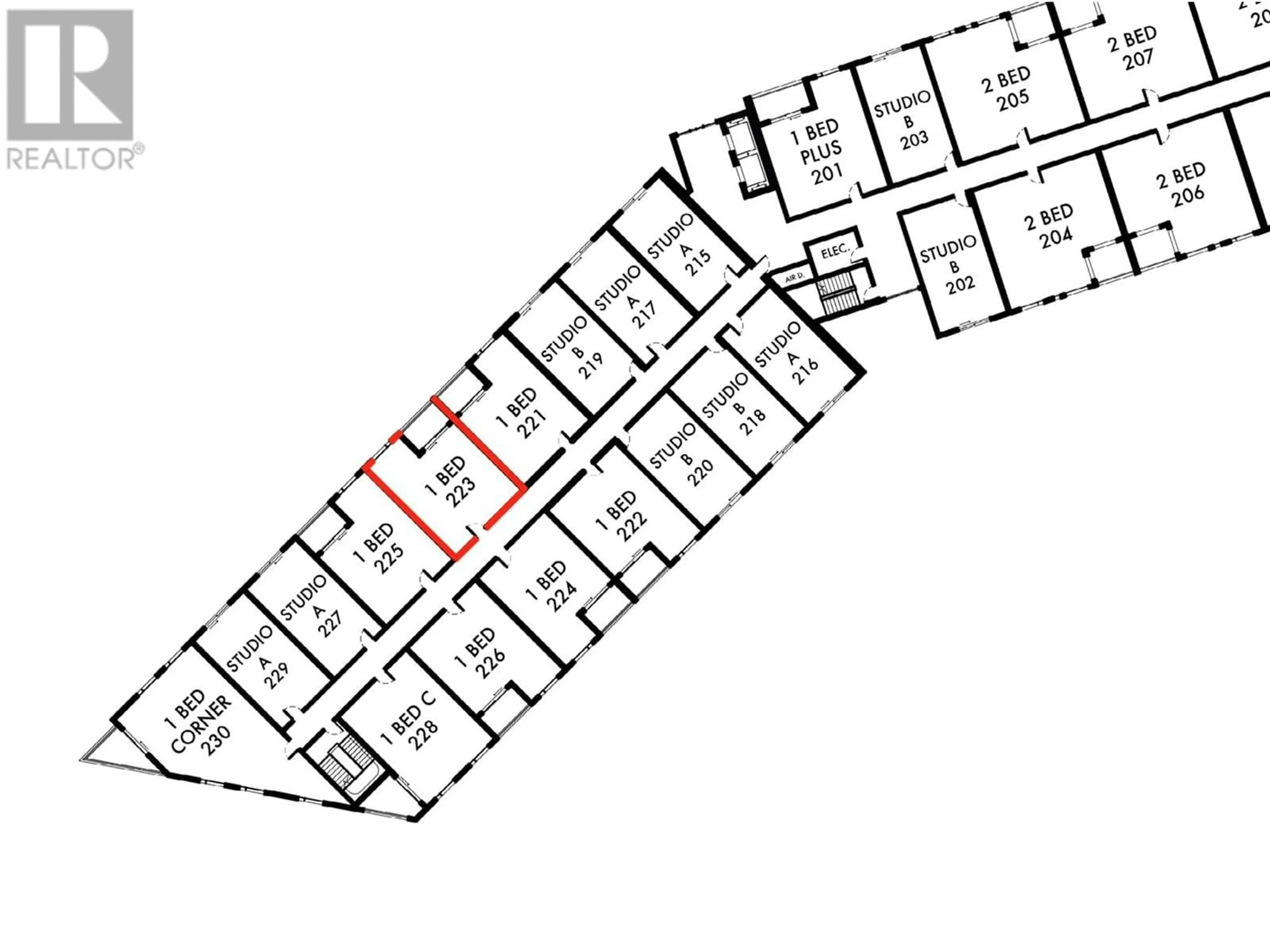 Floor plan for 229 Culbertson Way Unit# 223, Princeton British Columbia V0X1W0