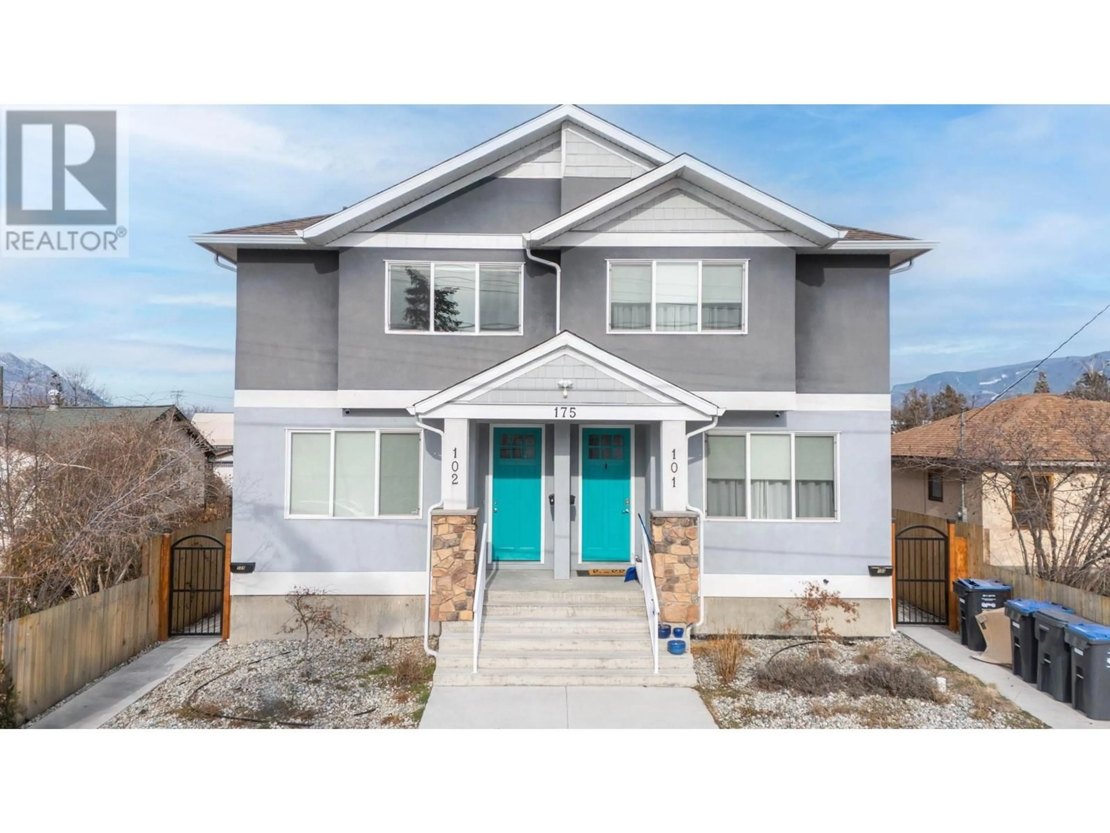 Home with vinyl exterior material, street for 175 COSSAR Avenue Unit# 102, Penticton British Columbia V2A2V3