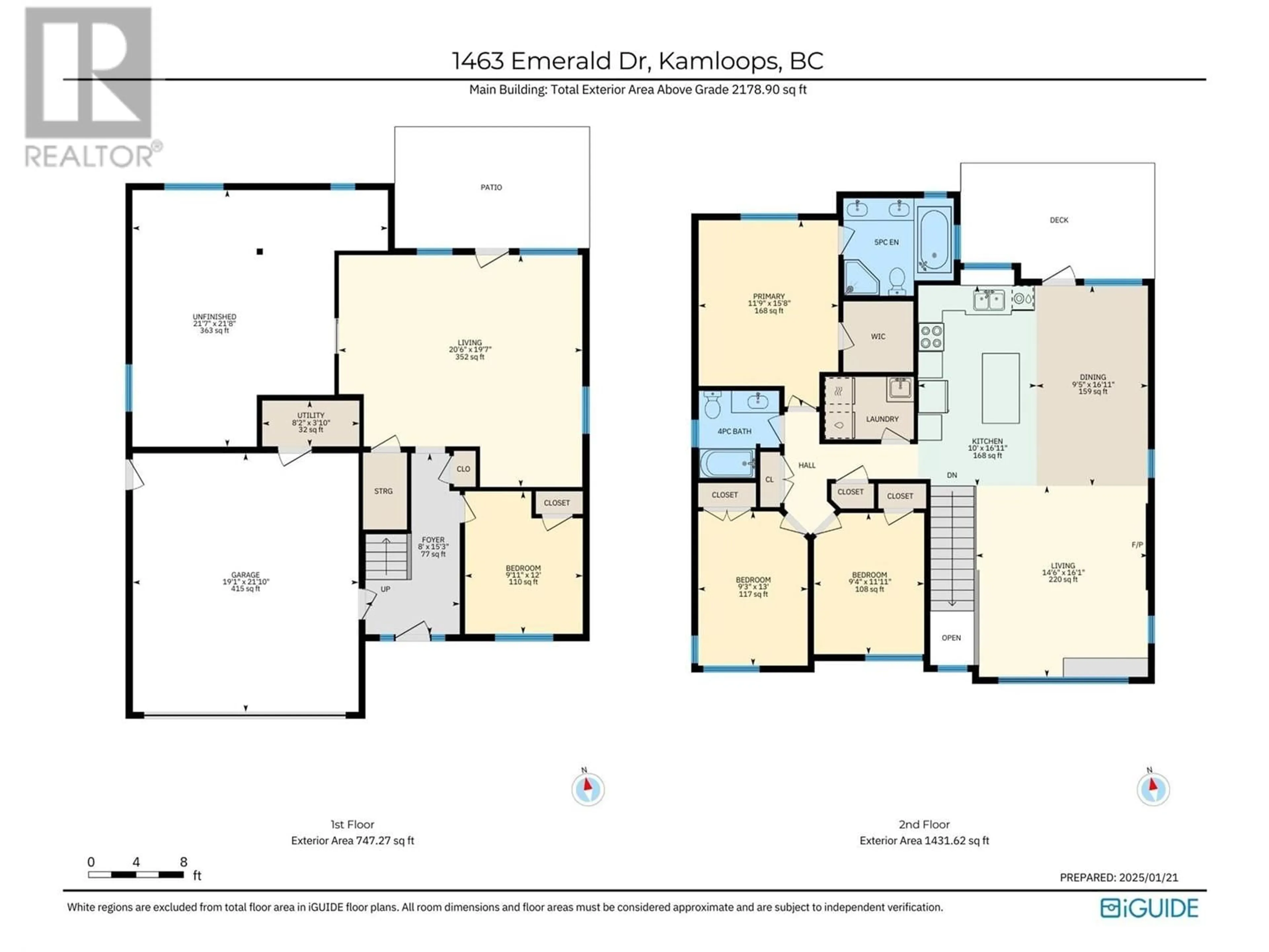 Floor plan for 1463 EMERALD Drive, Kamloops British Columbia V2E0C1