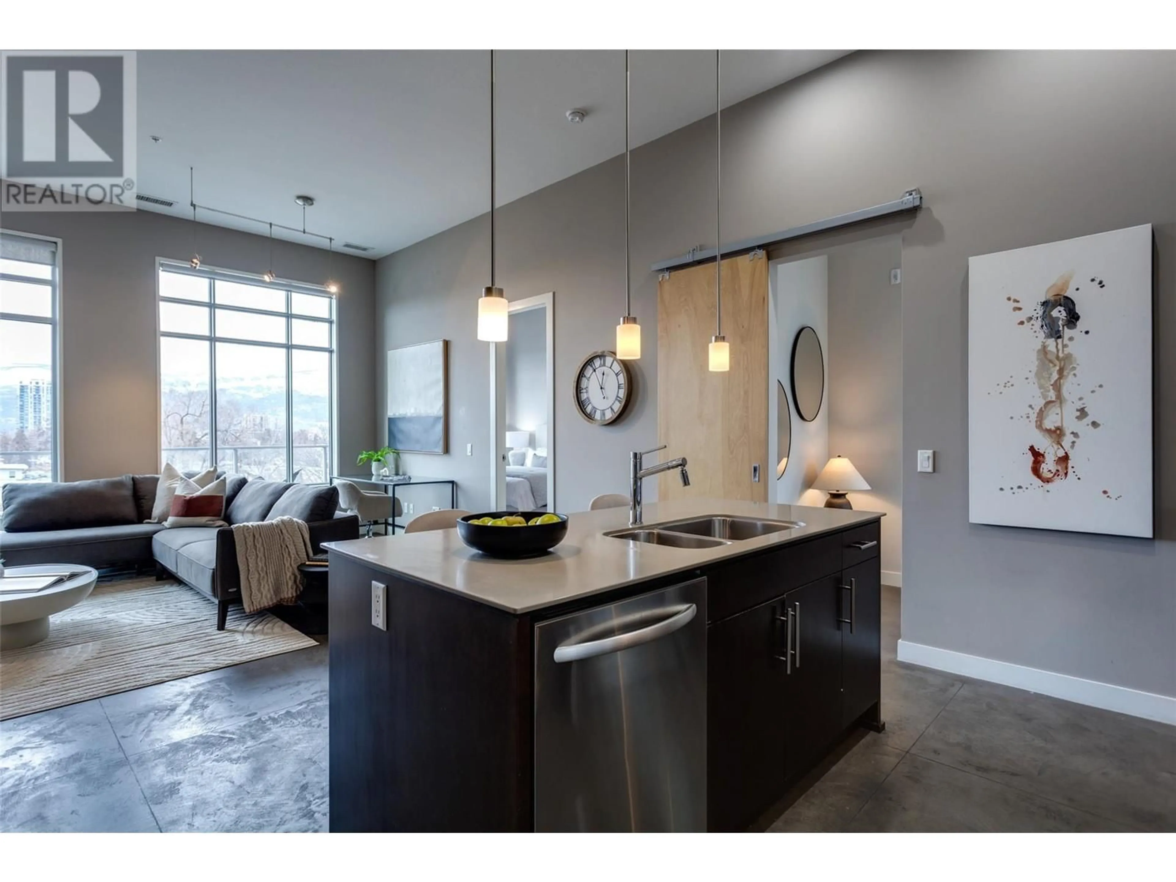 Open concept kitchen, unknown for 1495 Graham Street Unit# 401, Kelowna British Columbia V1Y3B2