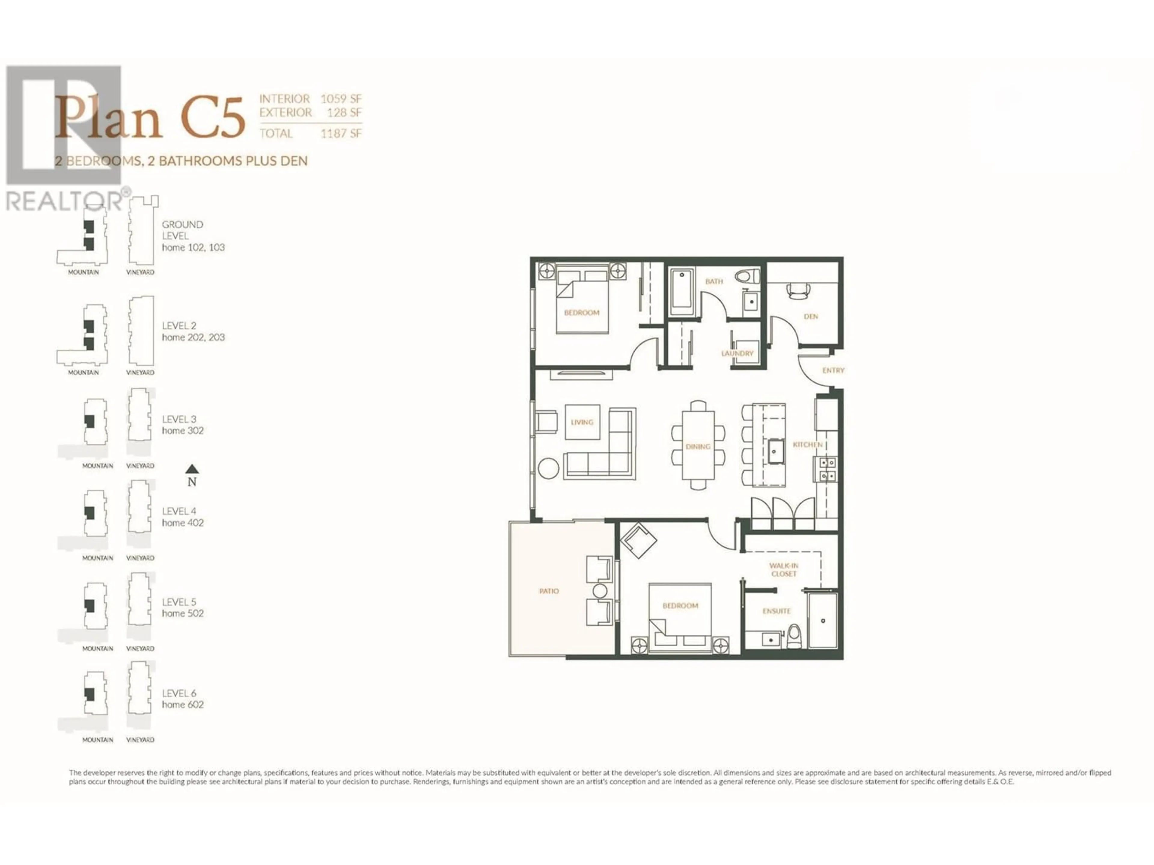 Floor plan for 2760 Olalla Road Unit# 502, West Kelowna British Columbia V1Z2A9