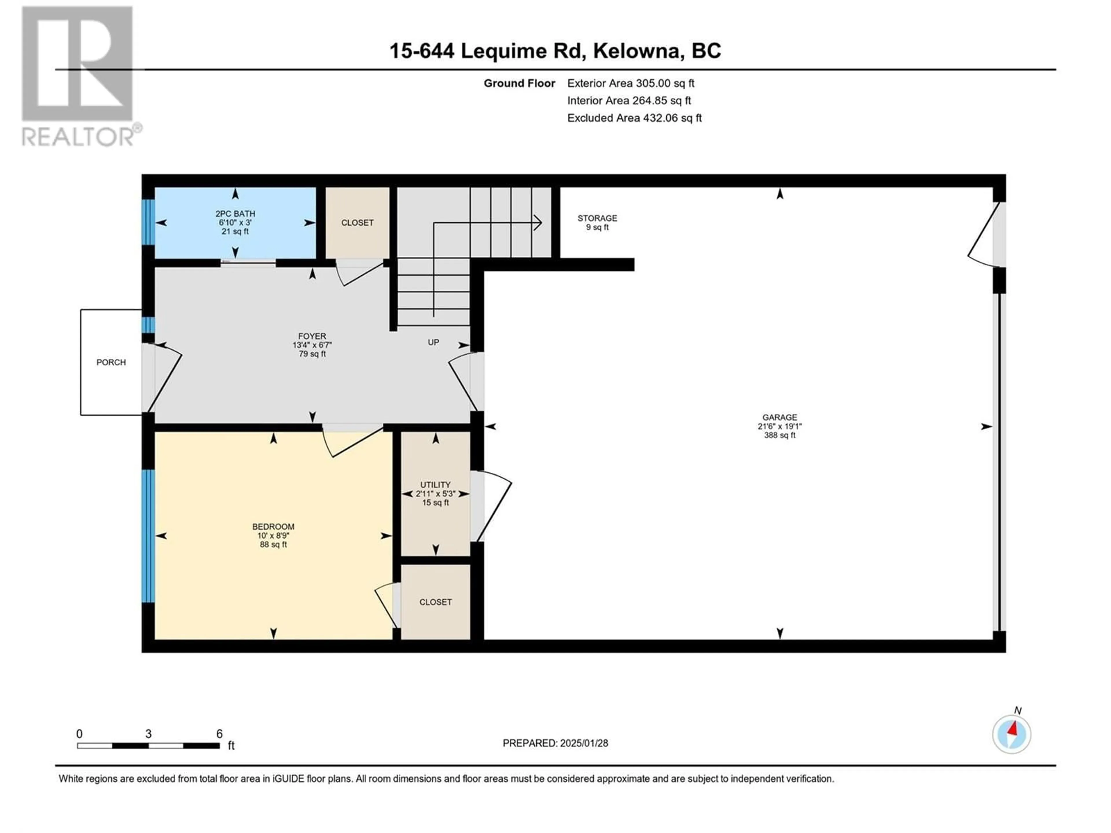 Floor plan for 644 Lequime Road Unit# 15, Kelowna British Columbia V1W1A4