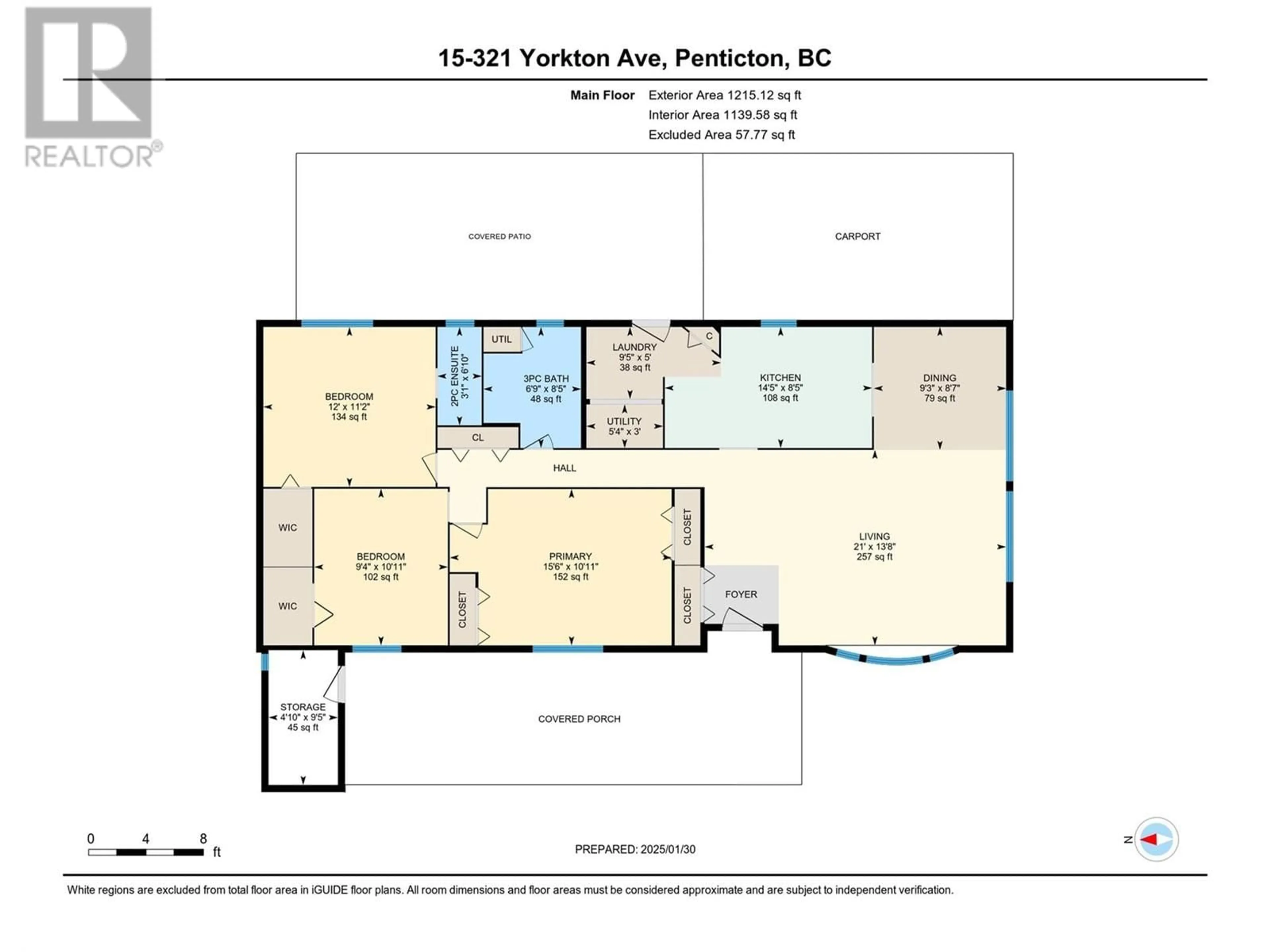 Floor plan for 321 Yorkton Avenue Unit# 15, Penticton British Columbia V2A3V6