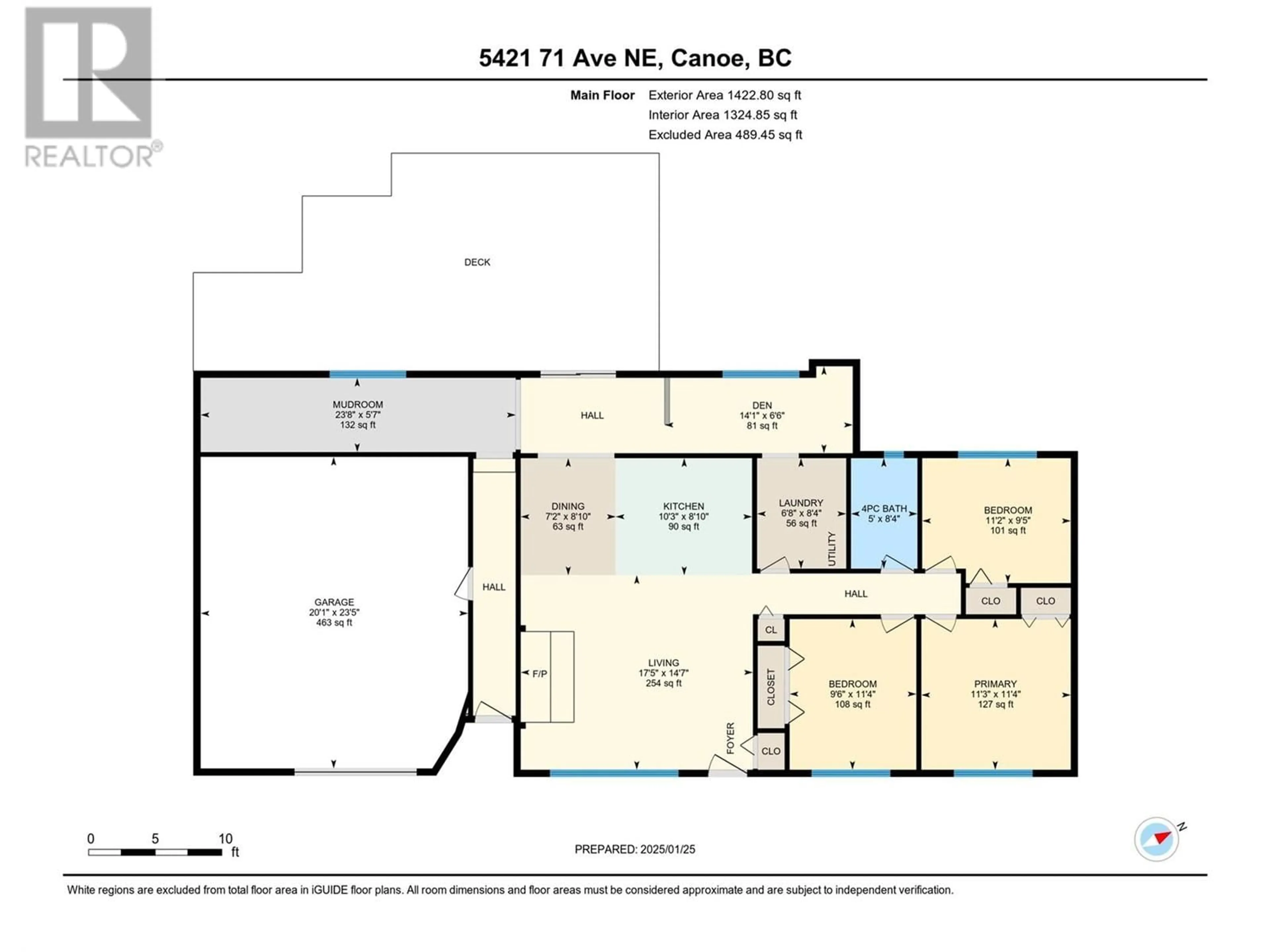 Floor plan for 5421 71 Avenue NE, Salmon Arm British Columbia V0E1K0