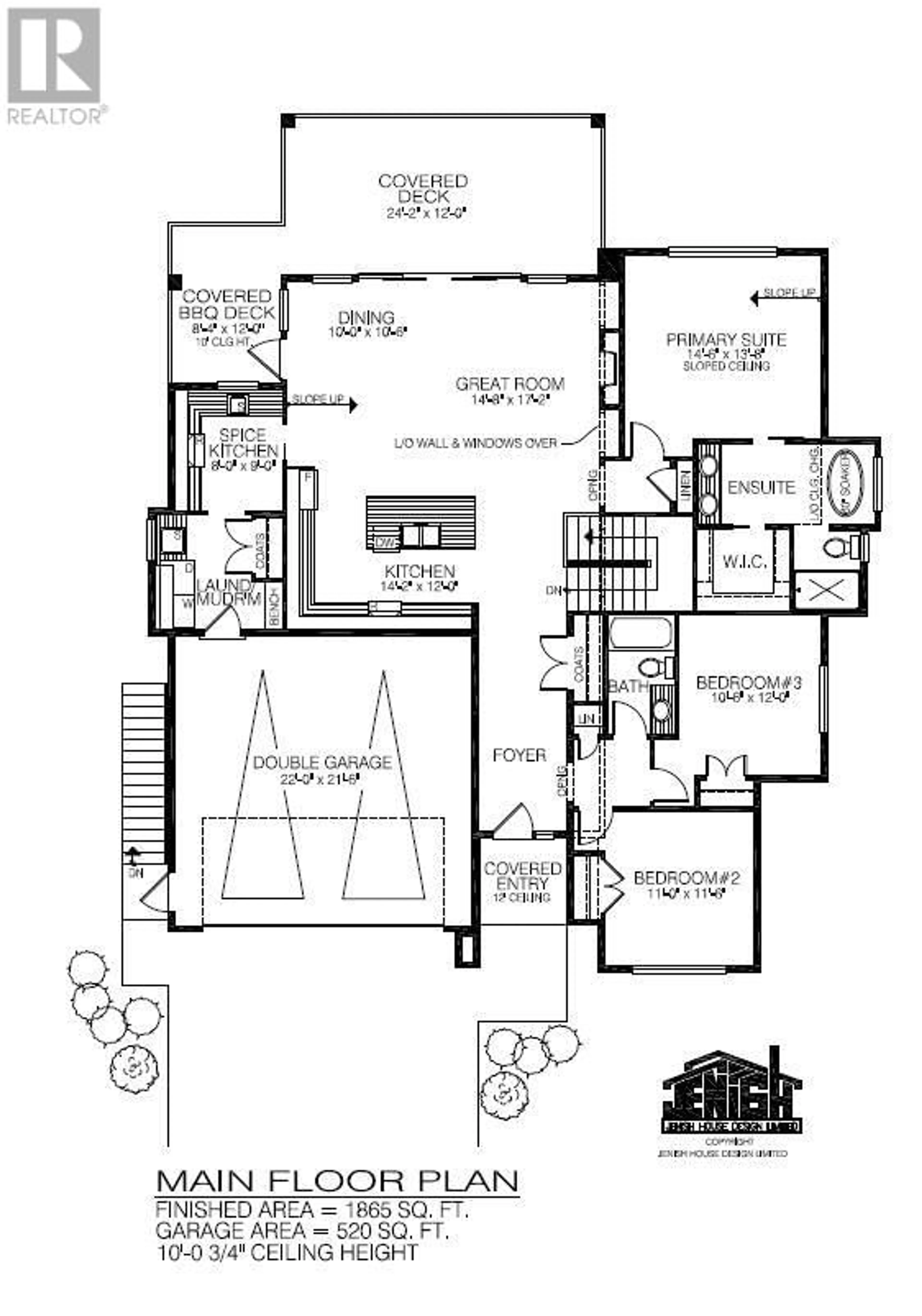 Floor plan for 1059 Carnoustie Drive, Kelowna British Columbia V1P0A3