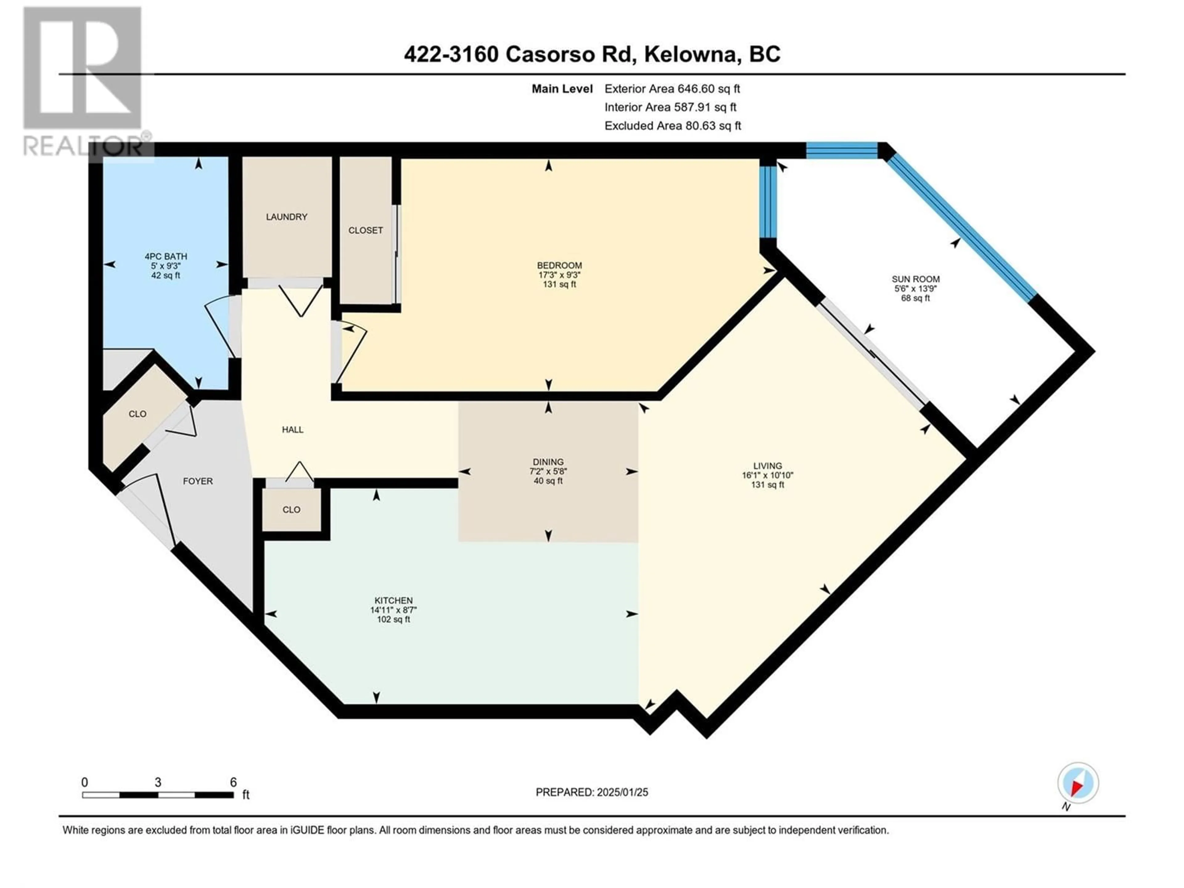 Floor plan for 3160 Casorso Road Unit# 422, Kelowna British Columbia V1W3L7