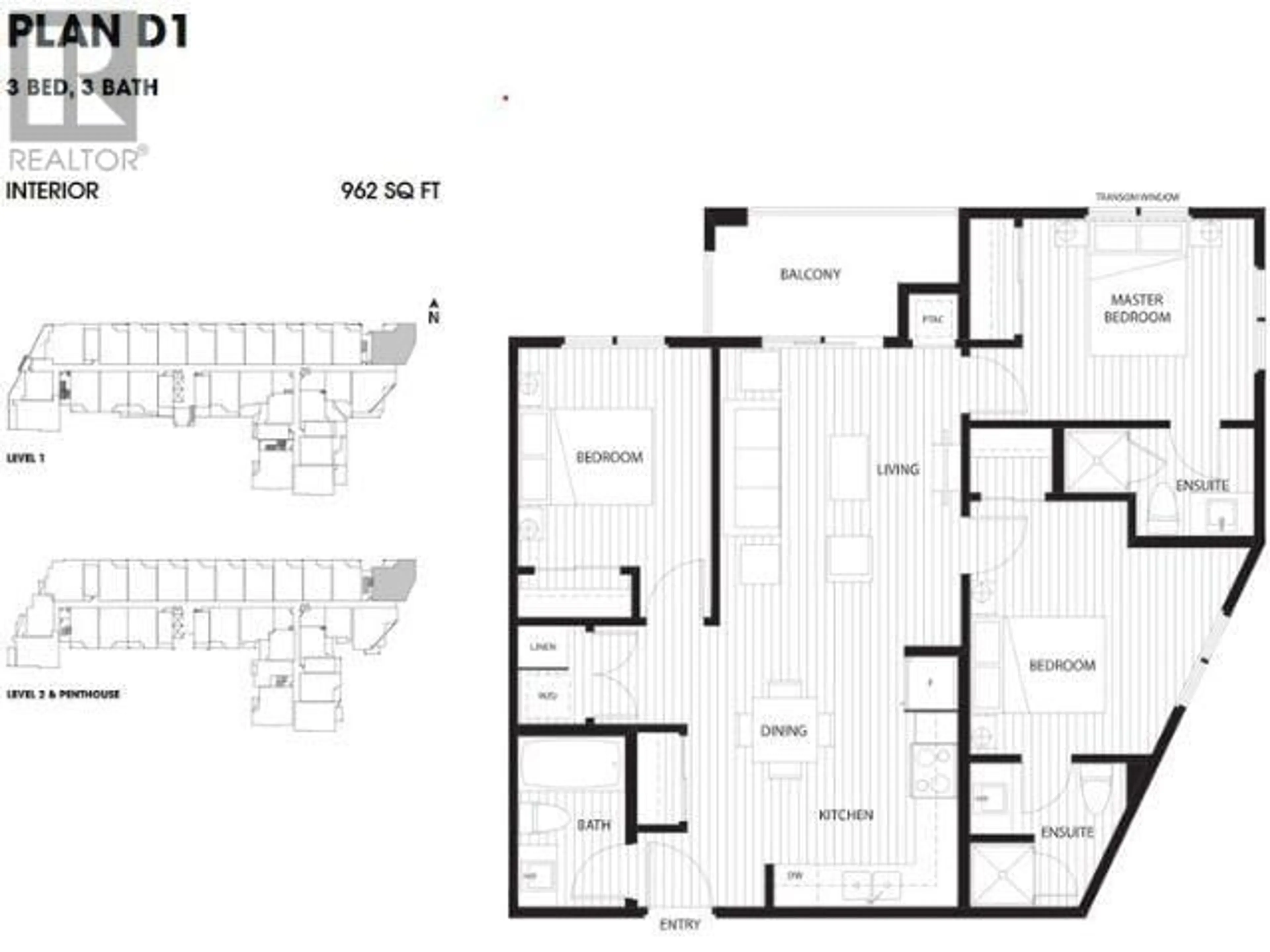 Floor plan for 125 - 625 ACADEMY WAY, Kelowna British Columbia V1V0E3