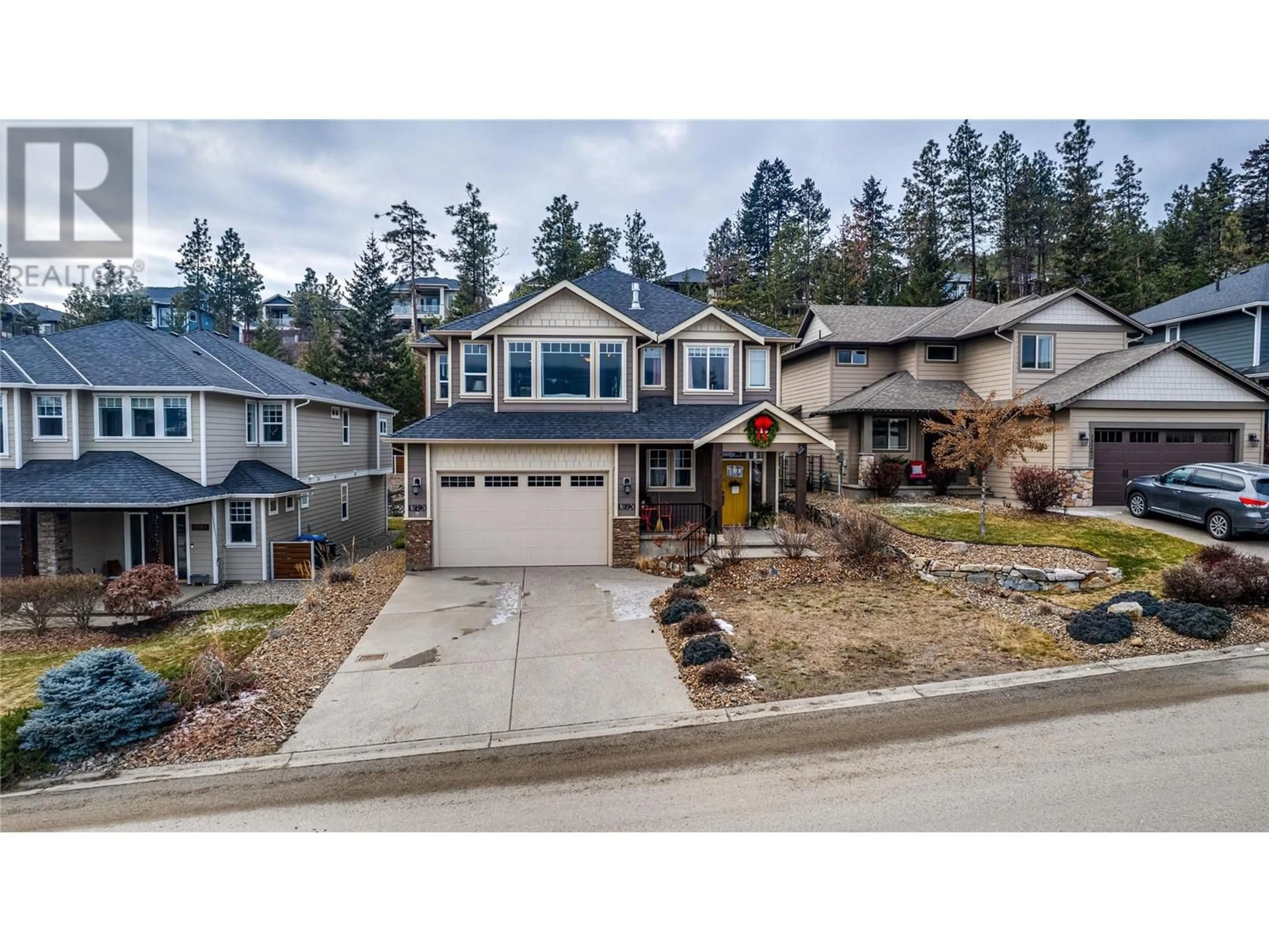 Home with vinyl exterior material, street for 13190 SHORELINE DRIVE, Lake Country British Columbia V4V2R2
