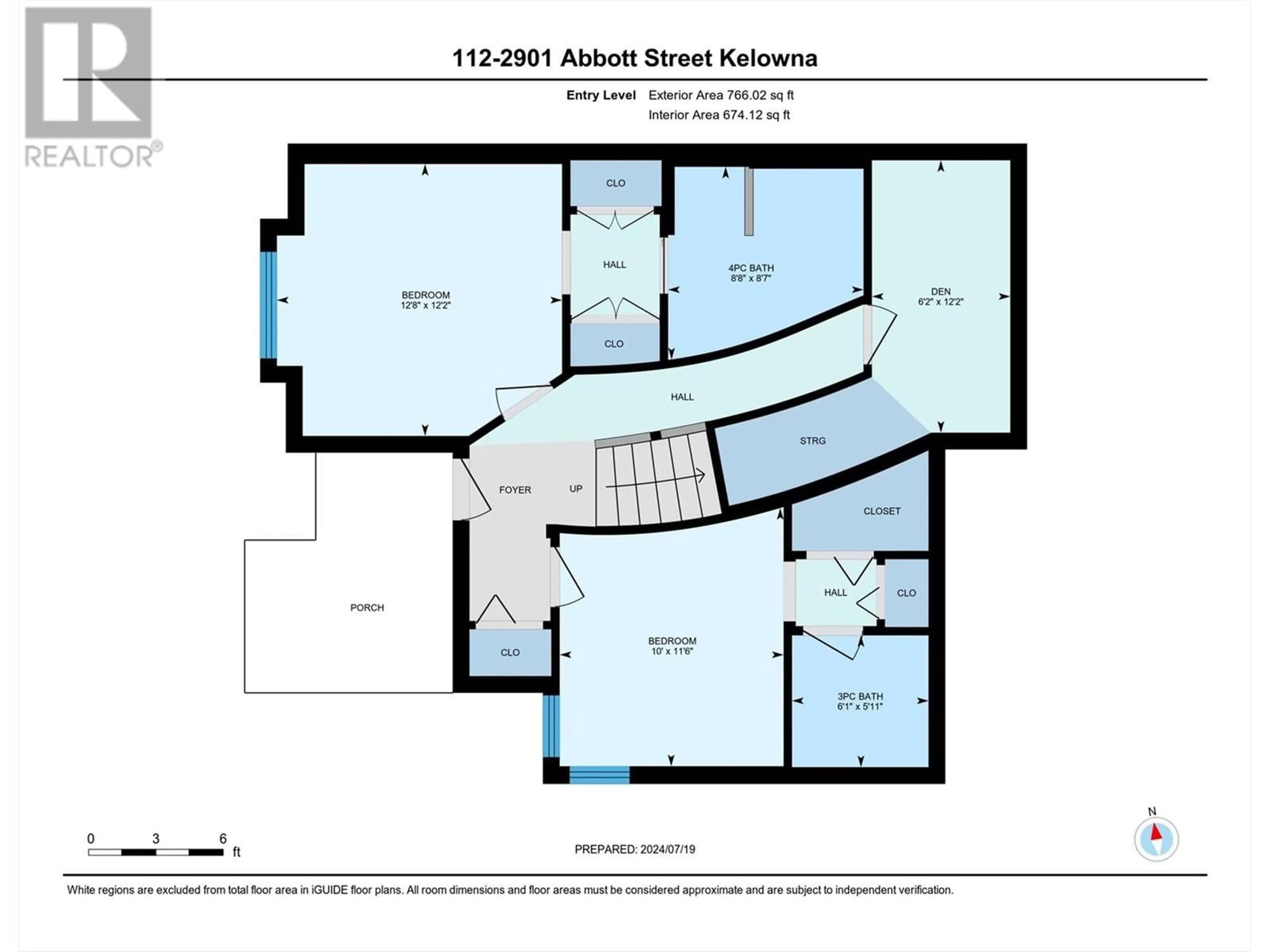 Floor plan for 112 - 2901 ABBOTT STREET, Kelowna British Columbia V1Y1G7
