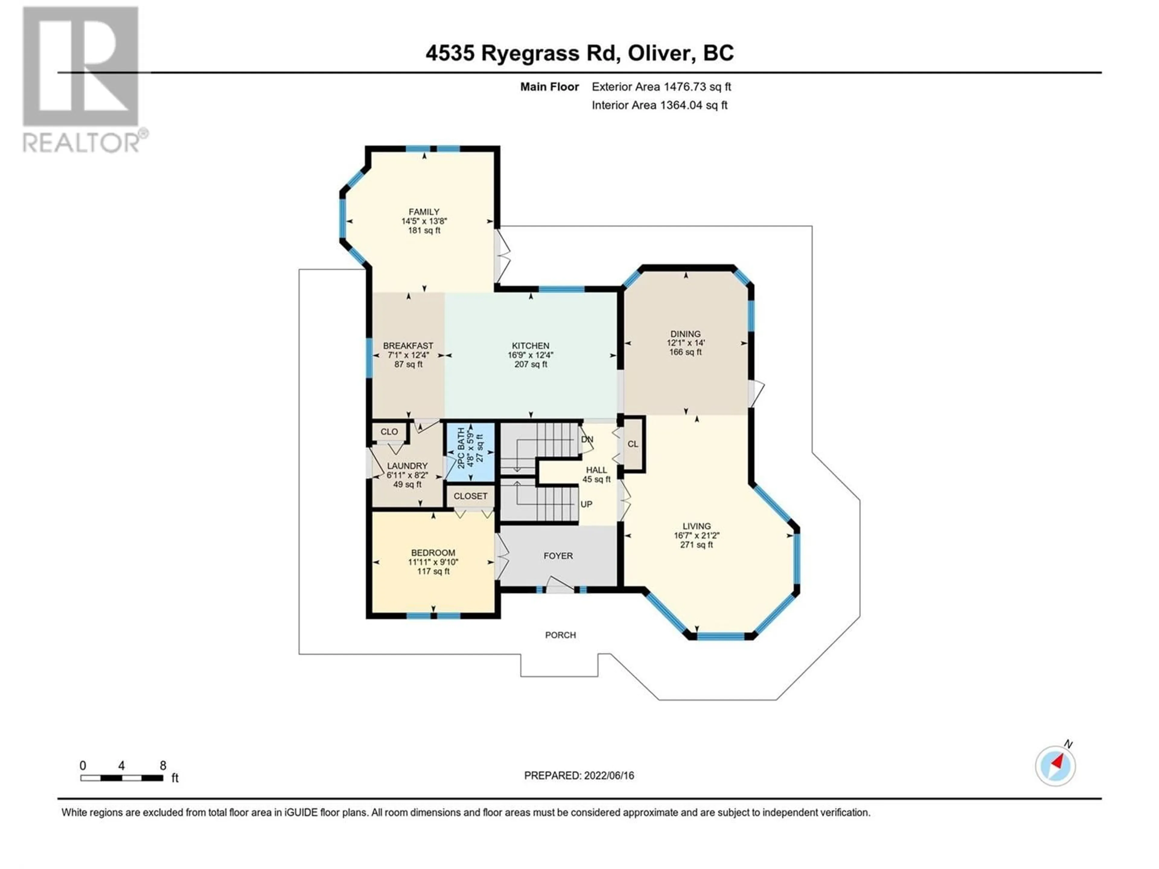 Floor plan for 4535 RYEGRASS ROAD, Oliver British Columbia V0H1T0