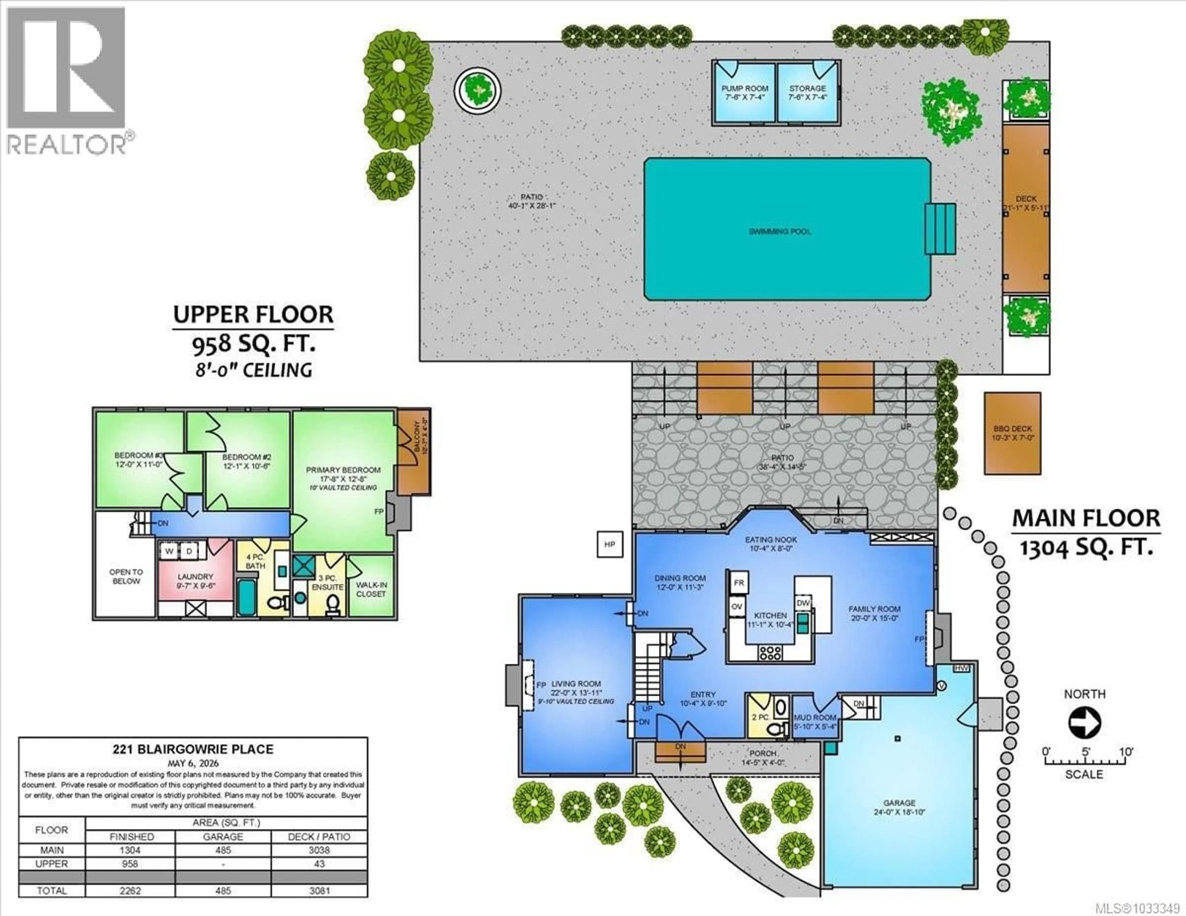 Floor plan for 221 BLAIRGOWRIE PLACE, Nanaimo British Columbia V9T4C8
