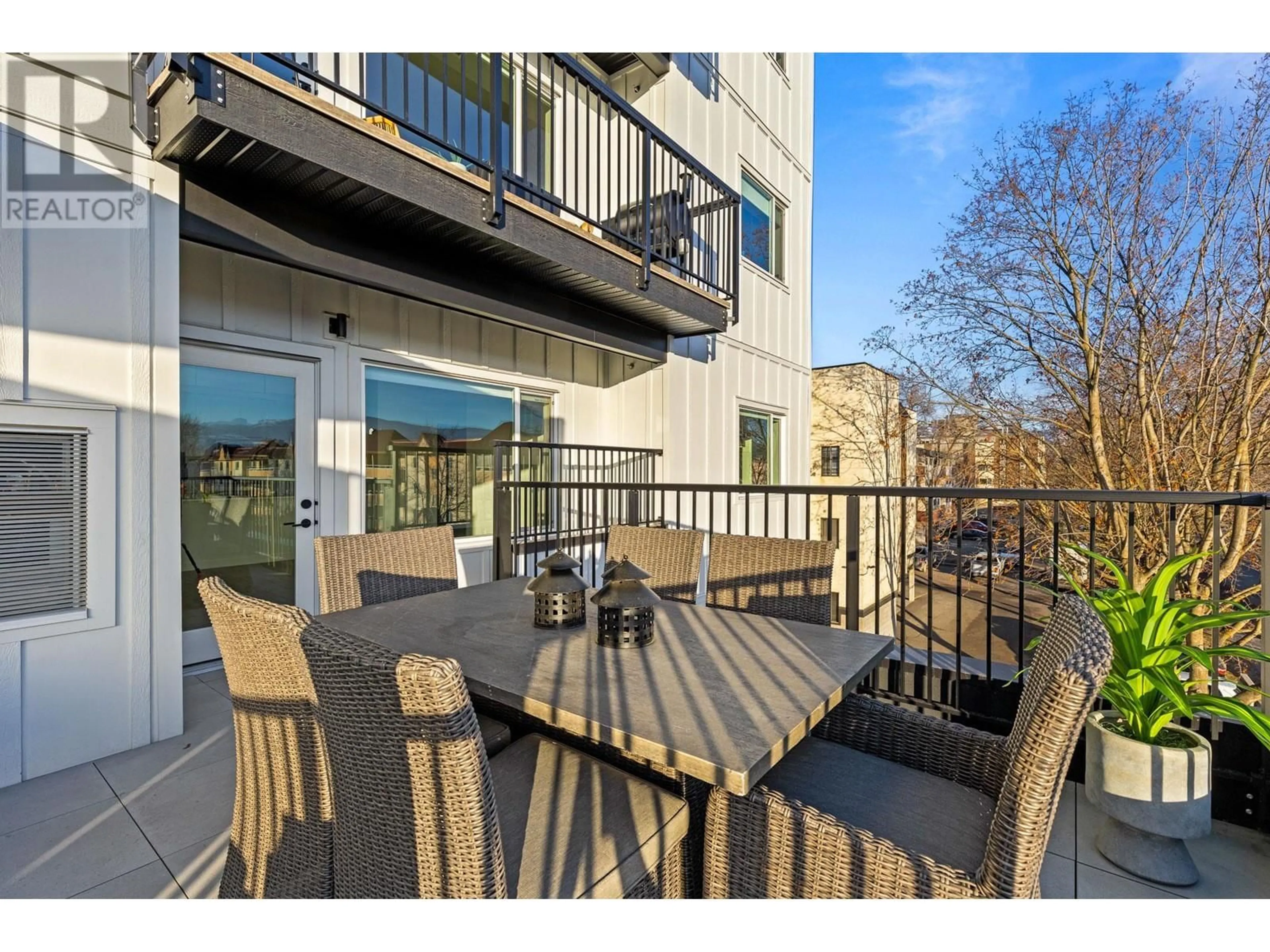 Patio, water/lake/river/ocean view for 1220 Pacific Avenue Unit# 307, Kelowna British Columbia V1Y5T7