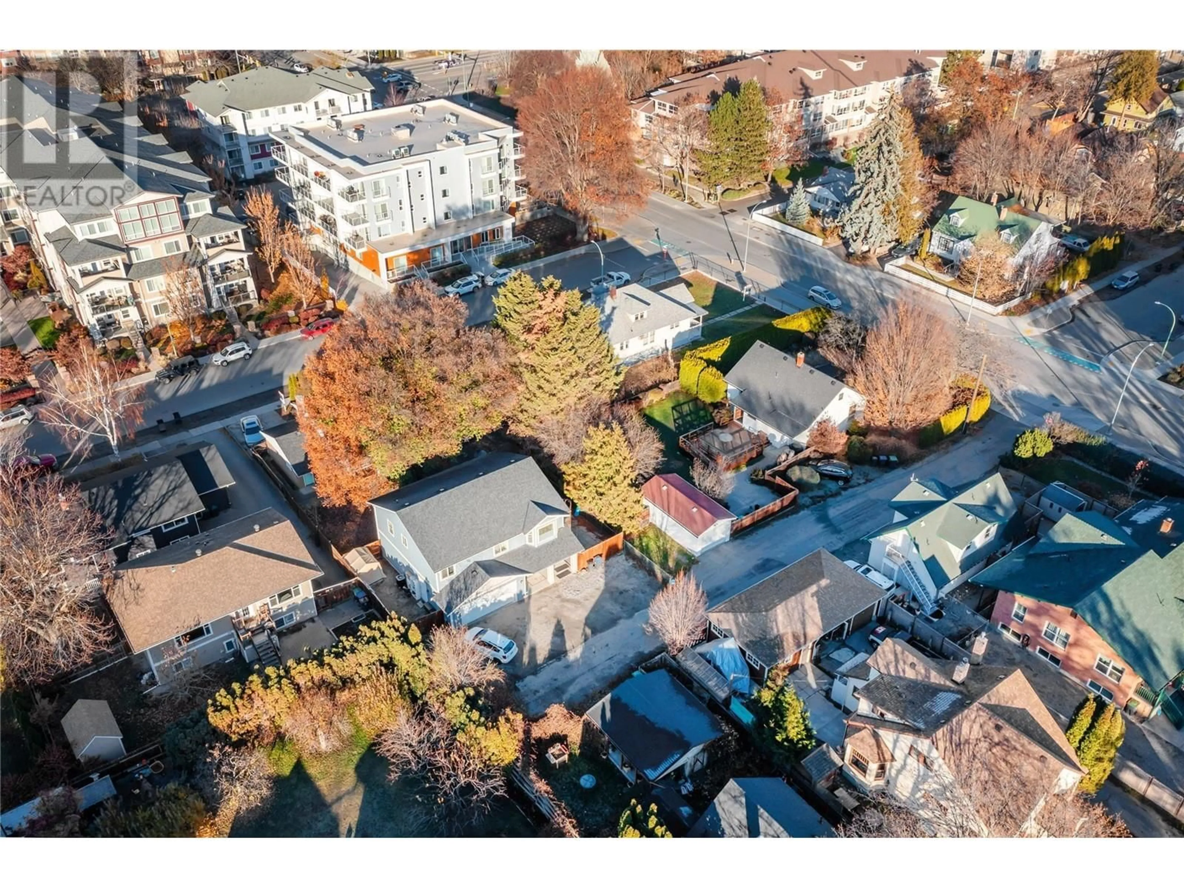 A pic from outside/outdoor area/front of a property/back of a property/a pic from drone, street for 1770 1754 Ethel Street, Kelowna British Columbia V1Y2Y9