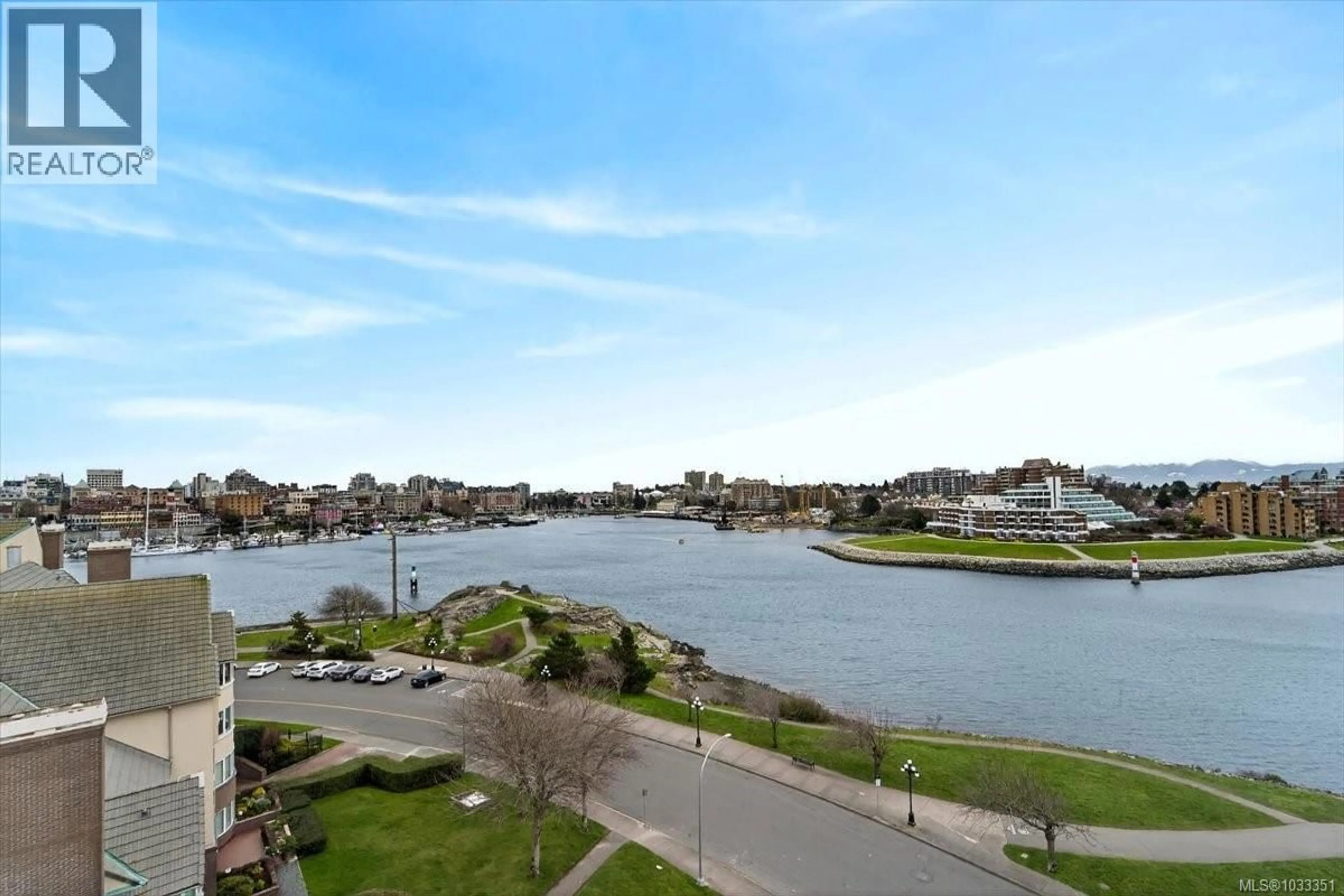 A pic from outside/outdoor area/front of a property/back of a property/a pic from drone, water/lake/river/ocean view for 216 - 50 SONGHEES ROAD, Victoria British Columbia V9A7J4
