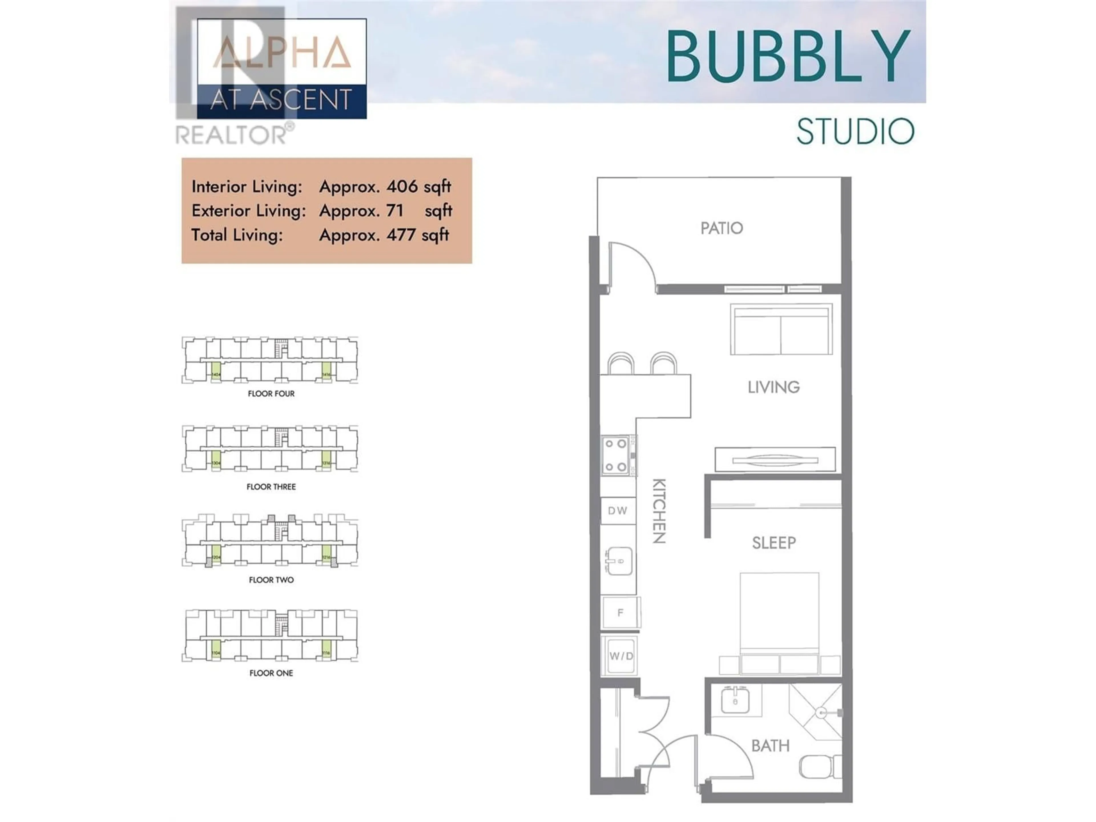 Floor plan for 1057 Frost Road Unit# 316, Kelowna British Columbia V1W4P1