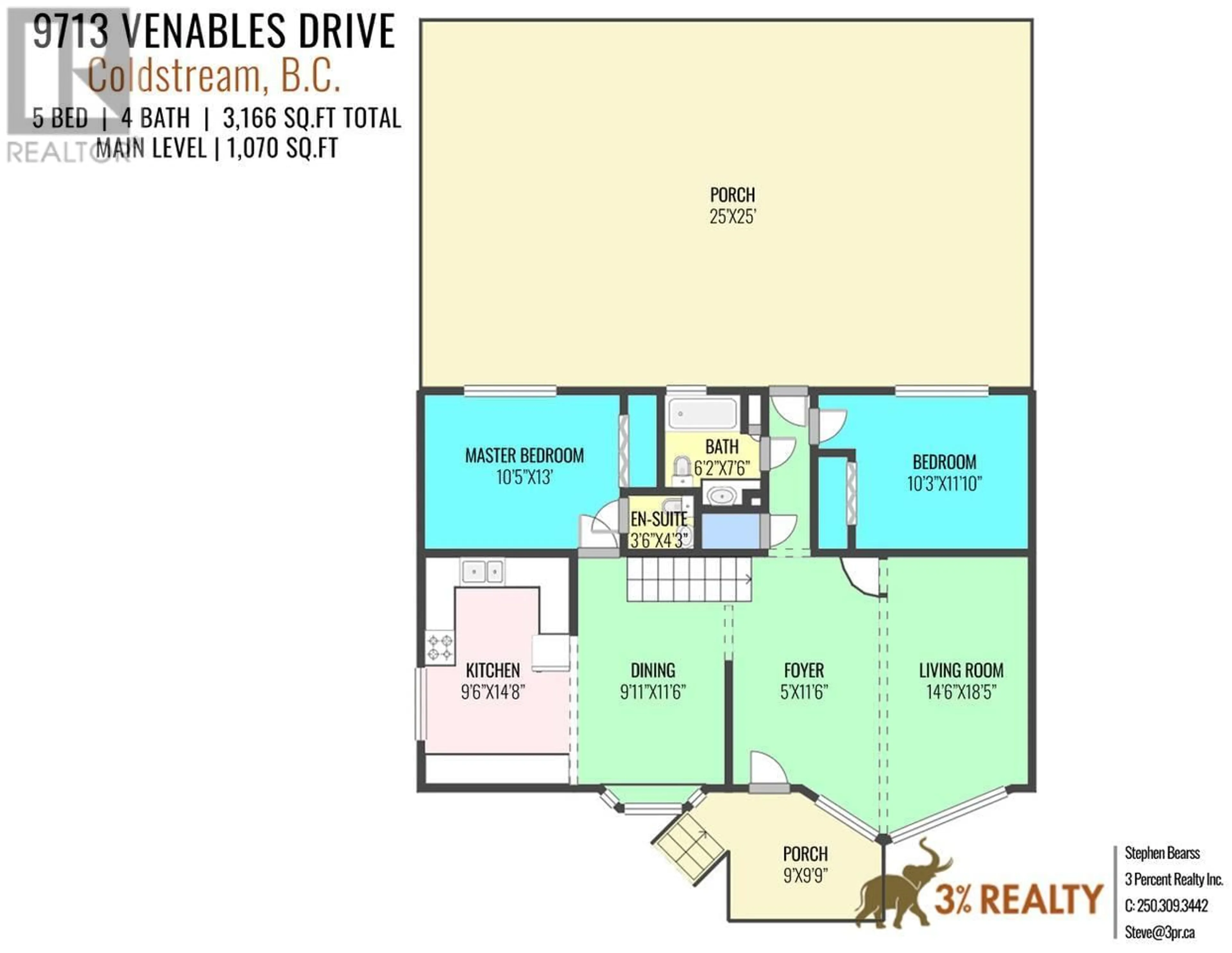 Floor plan for 9713 Venables Drive, Coldstream British Columbia V1B2K1