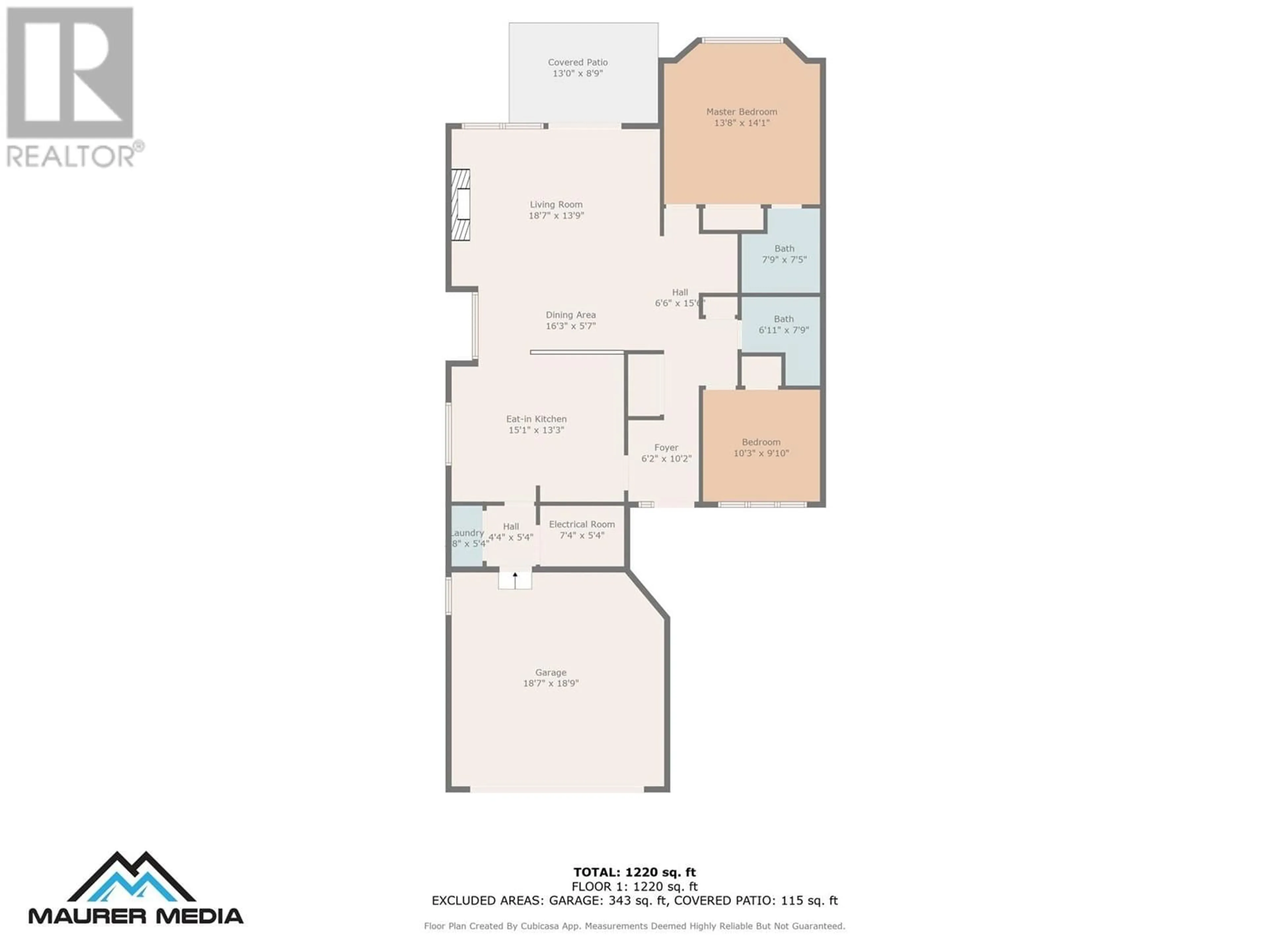 Floor plan for 950 Lanfranco Road Unit# 45, Kelowna British Columbia V1W3X3