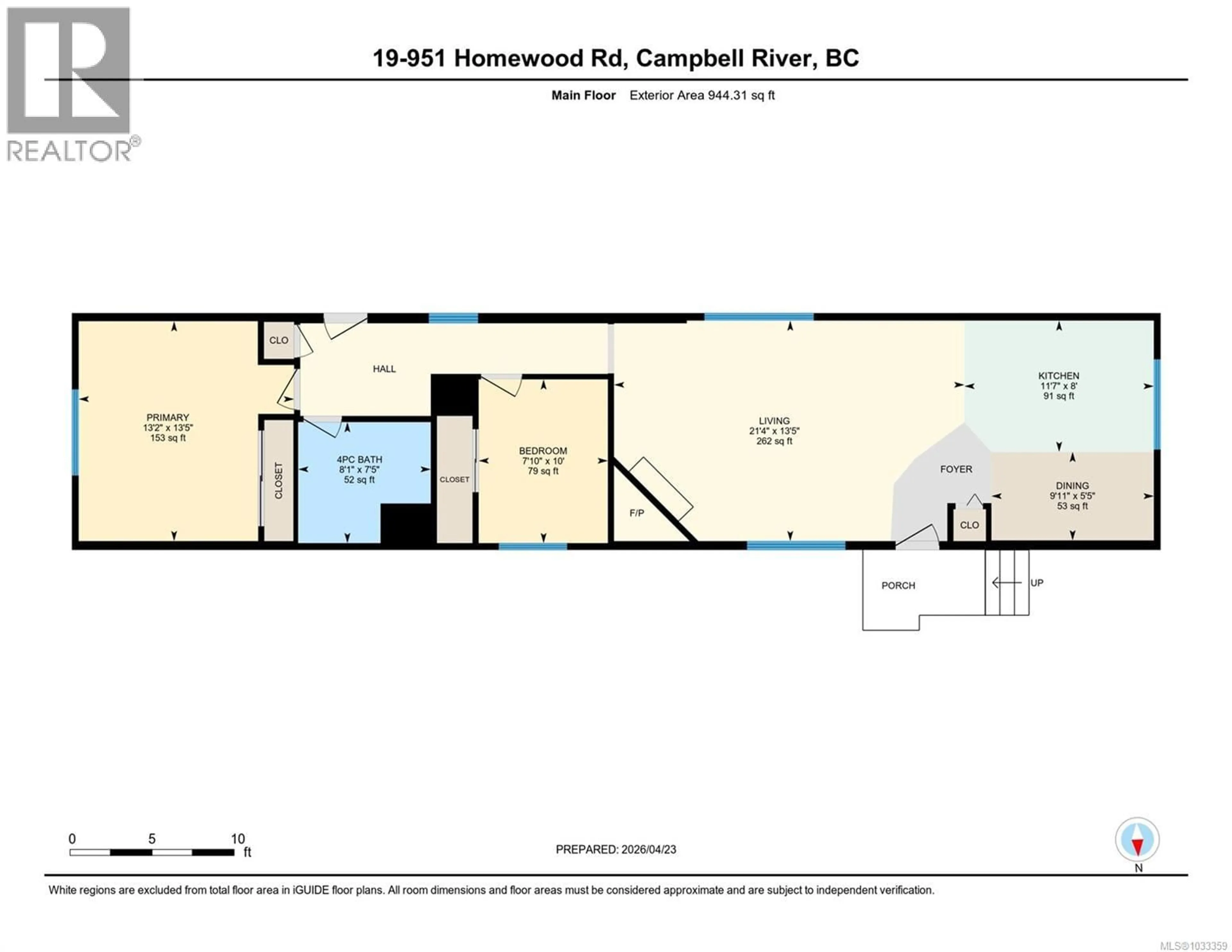 Floor plan for 19 - 951 HOMEWOOD ROAD, Campbell River British Columbia V9W3N7