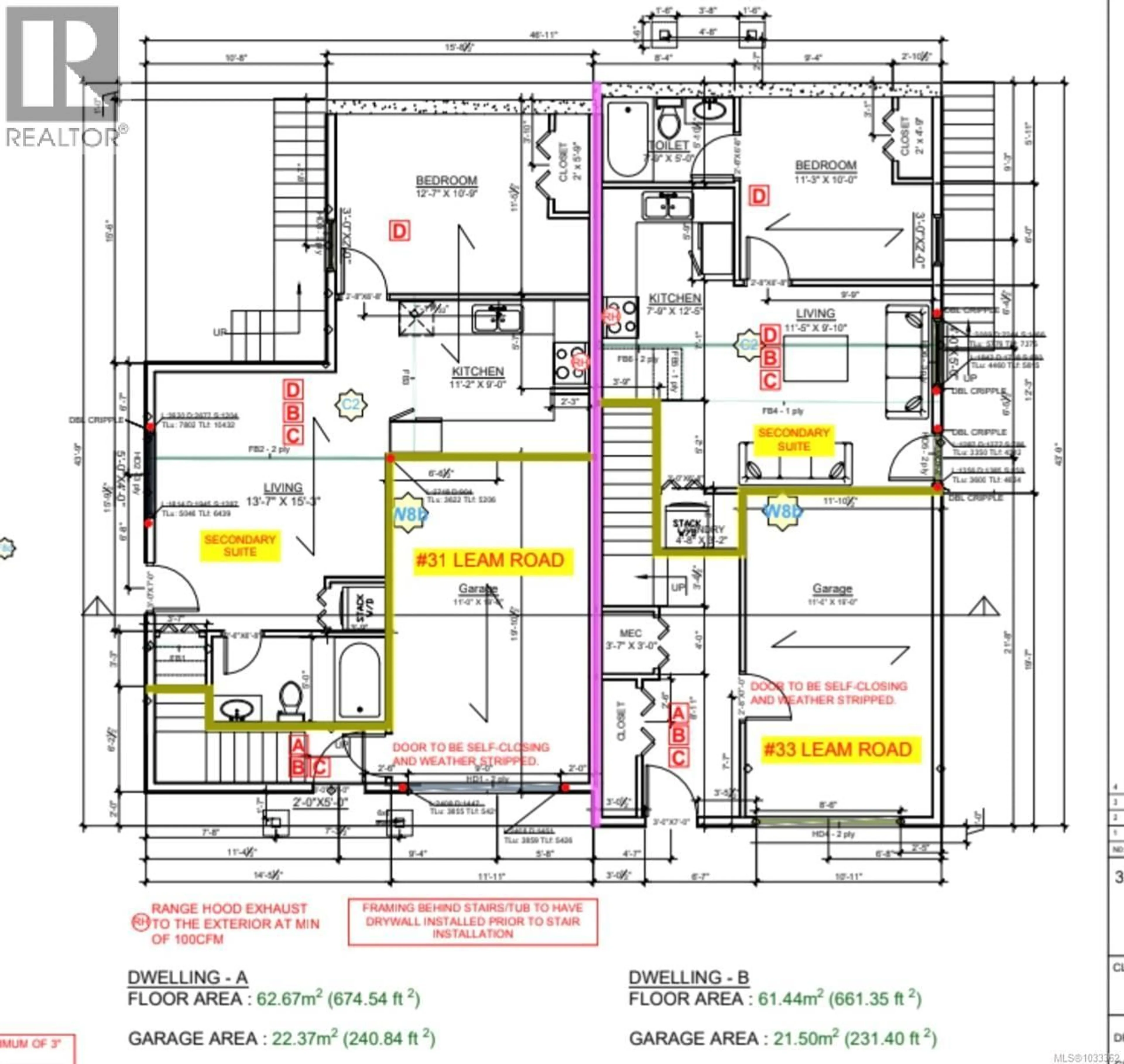 Floor plan for 33 LEAM ROAD, Nanaimo British Columbia V9T3N7
