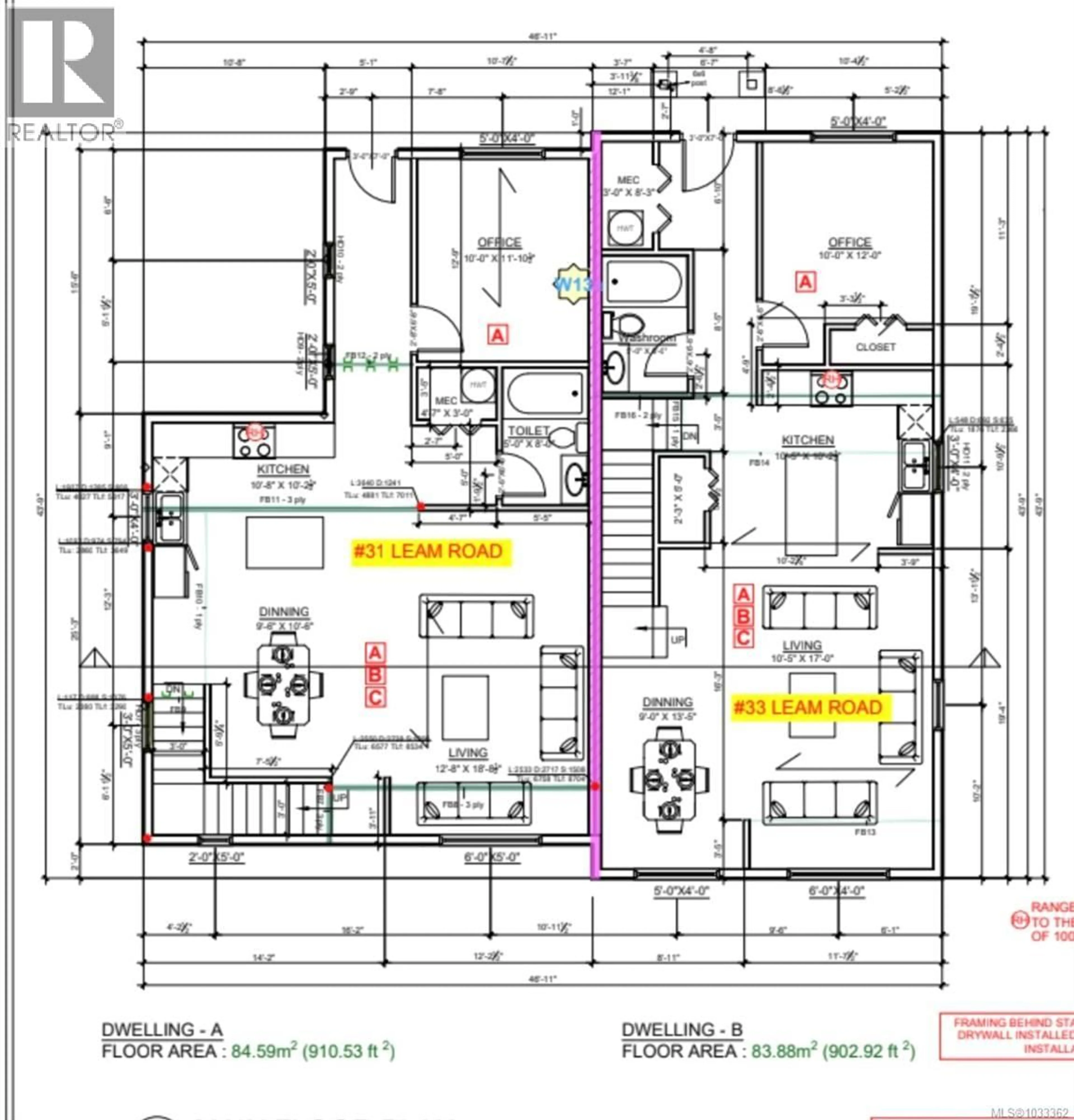 Floor plan for 33 LEAM ROAD, Nanaimo British Columbia V9T3N7