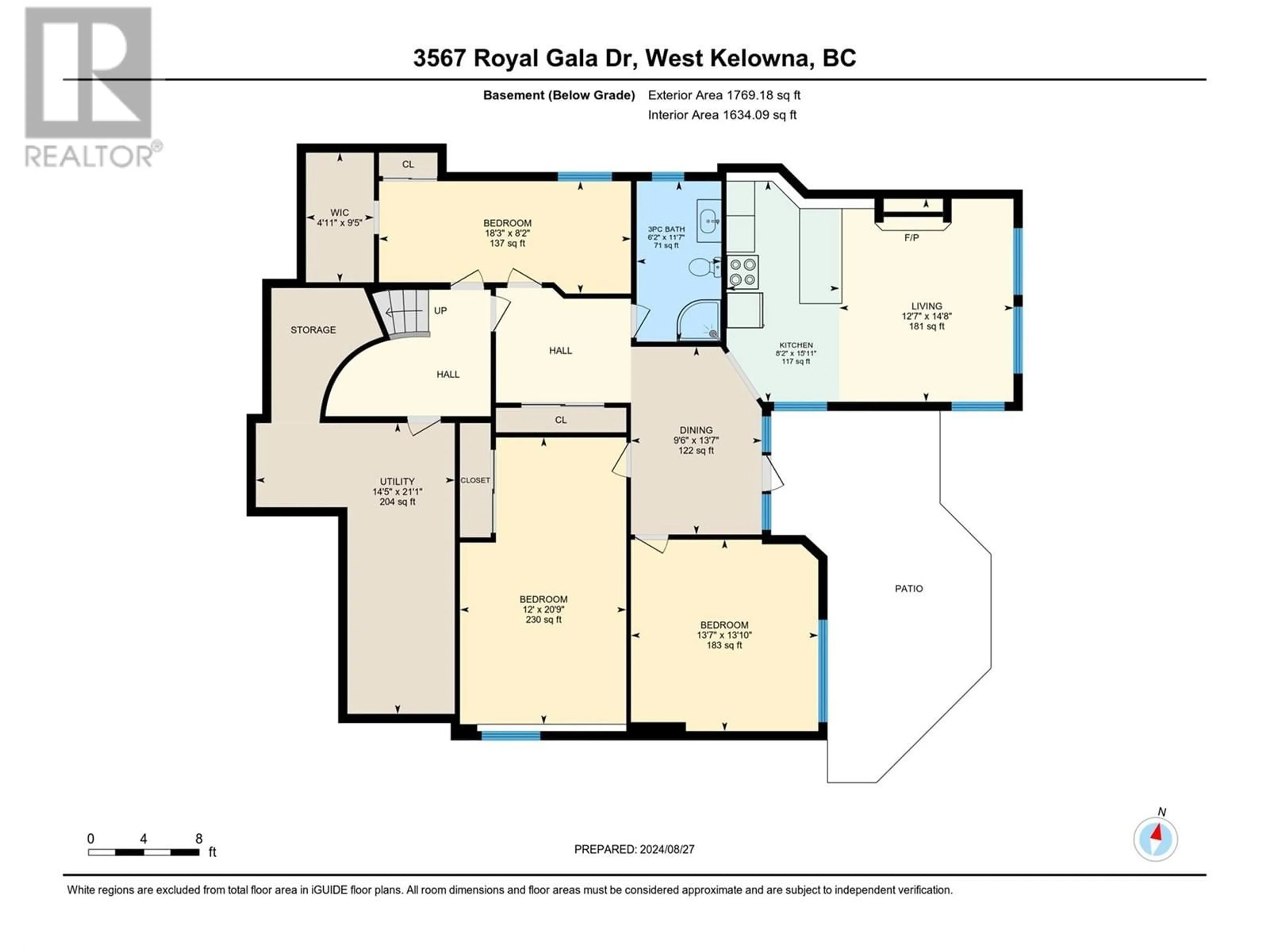 Floor plan for 3567 Royal Gala Drive, West Kelowna British Columbia V4T2M4