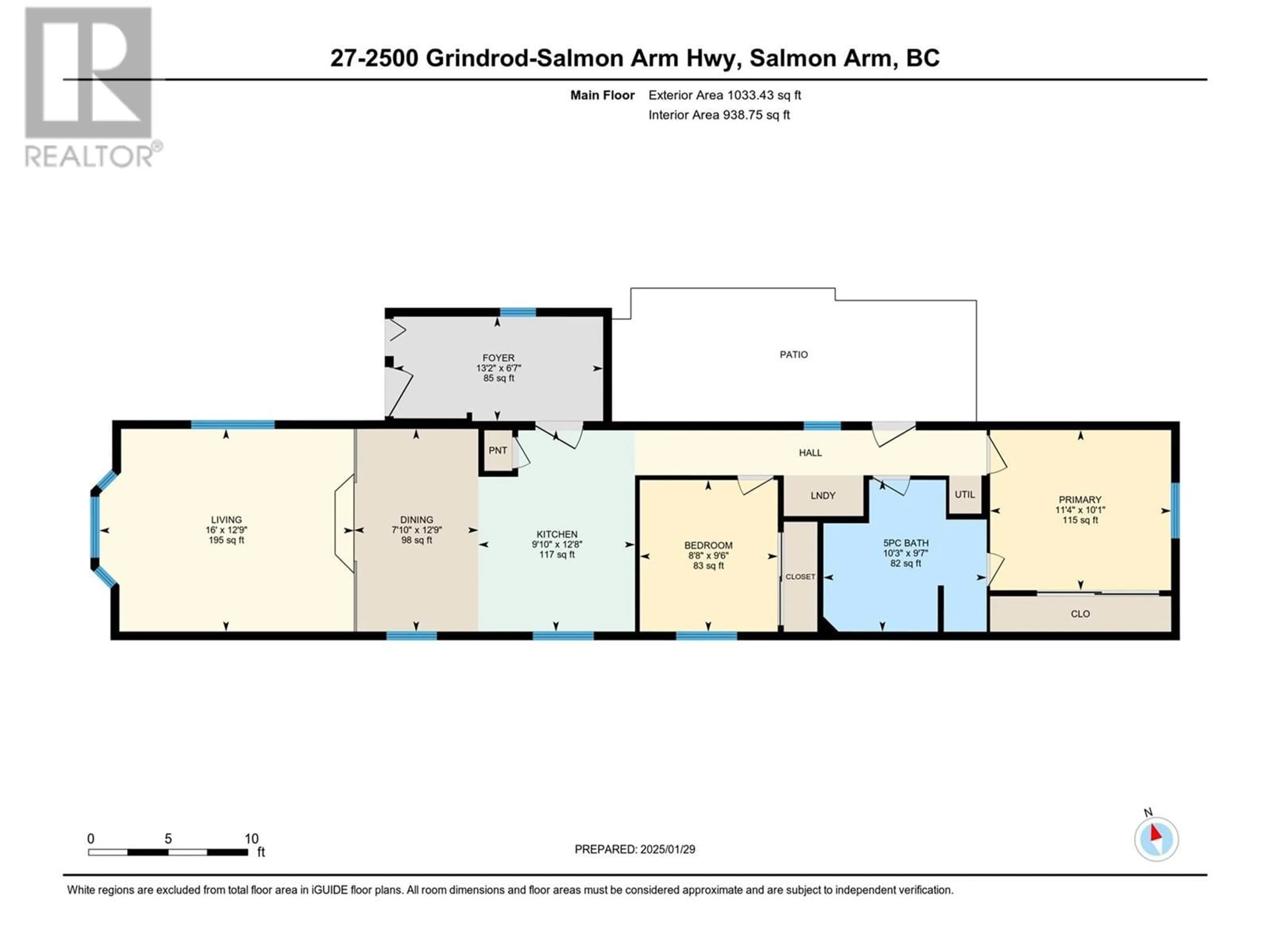 Floor plan for 2500 97B Highway Unit# 27, Salmon Arm British Columbia V1E1A6