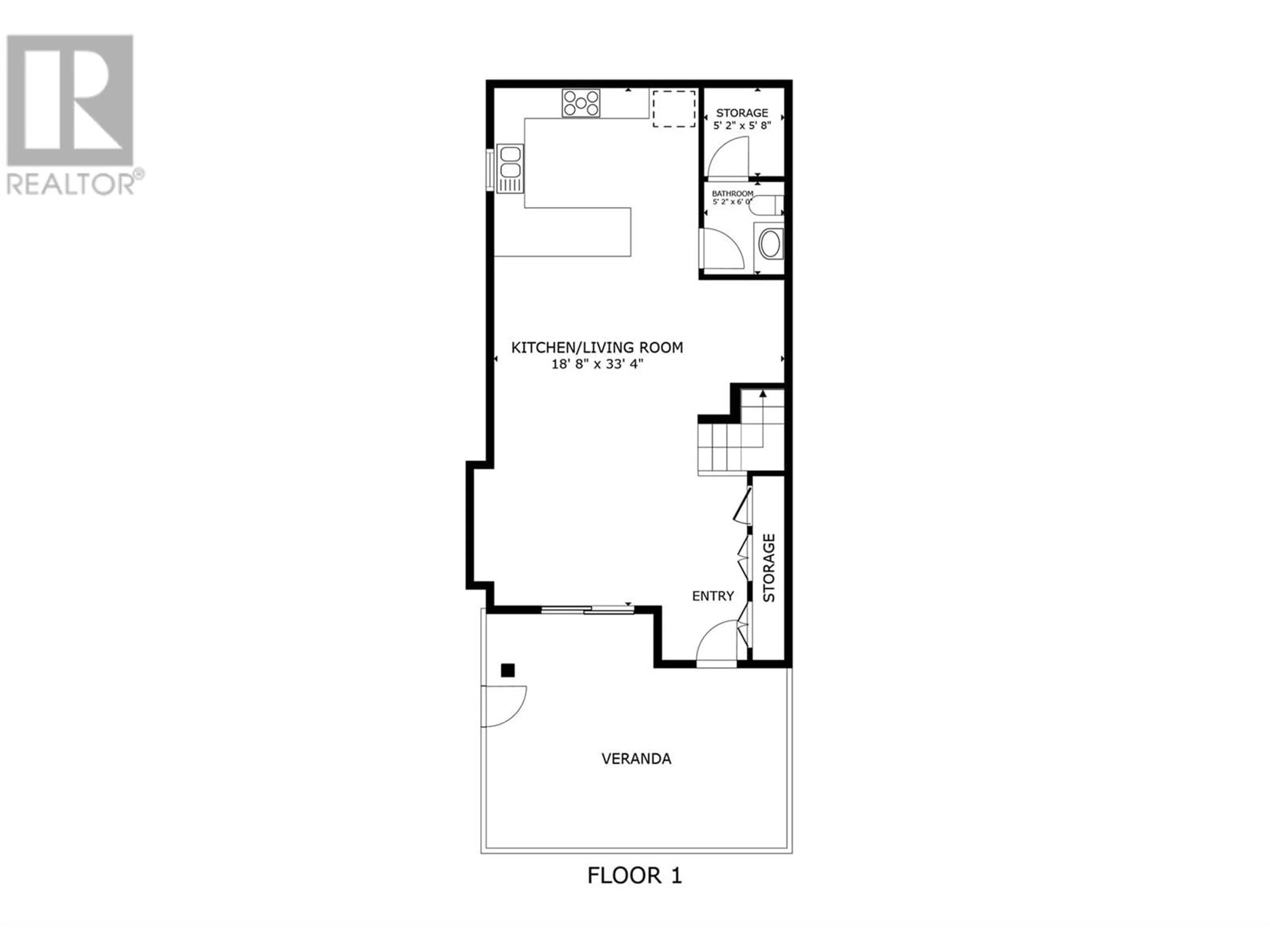 Floor plan for 1916 Ethel Street Unit# 1, Kelowna British Columbia V1Y2Z5