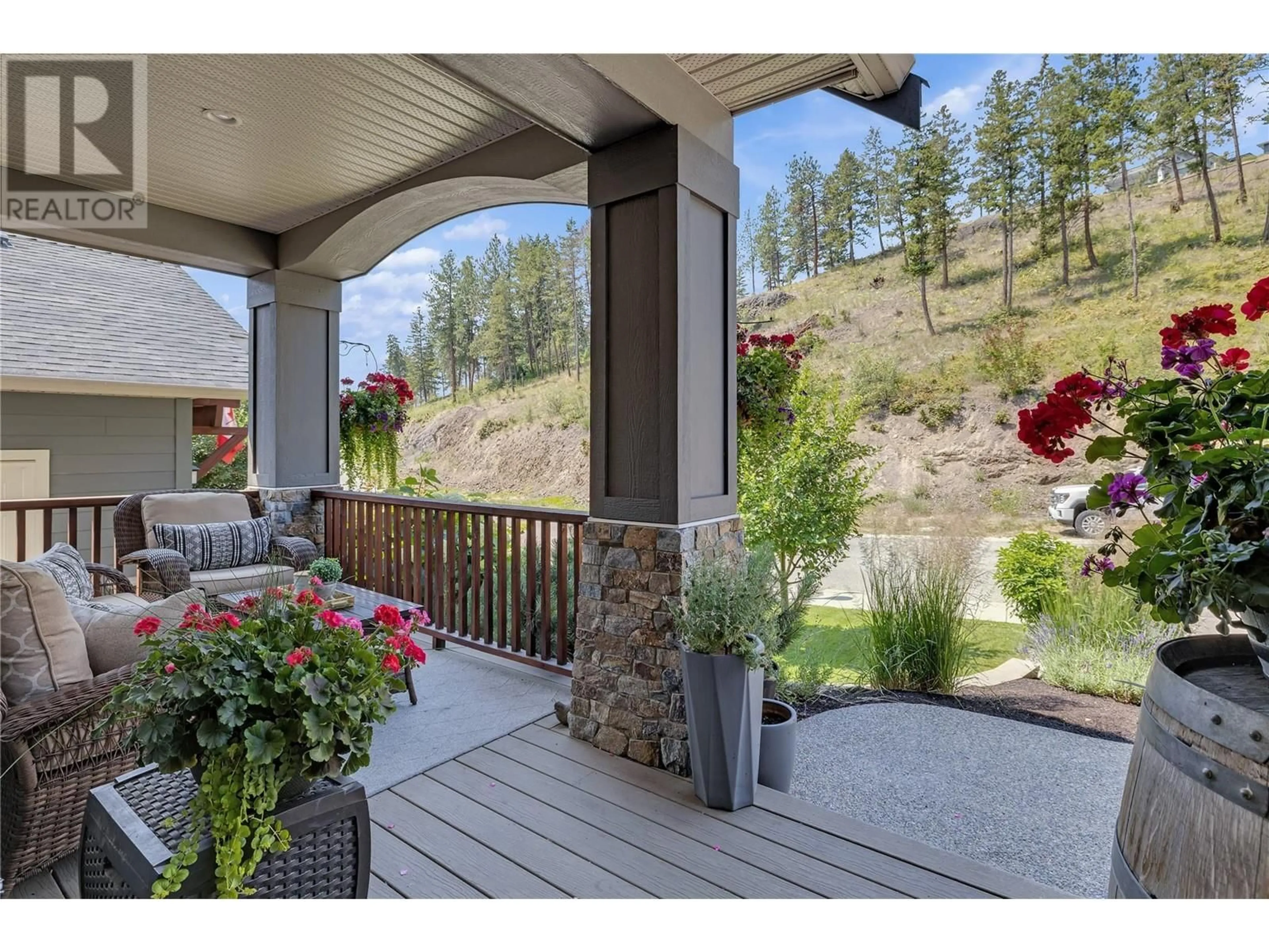 Patio, mountain view for 2493 Paramount Drive, West Kelowna British Columbia V4T3K4