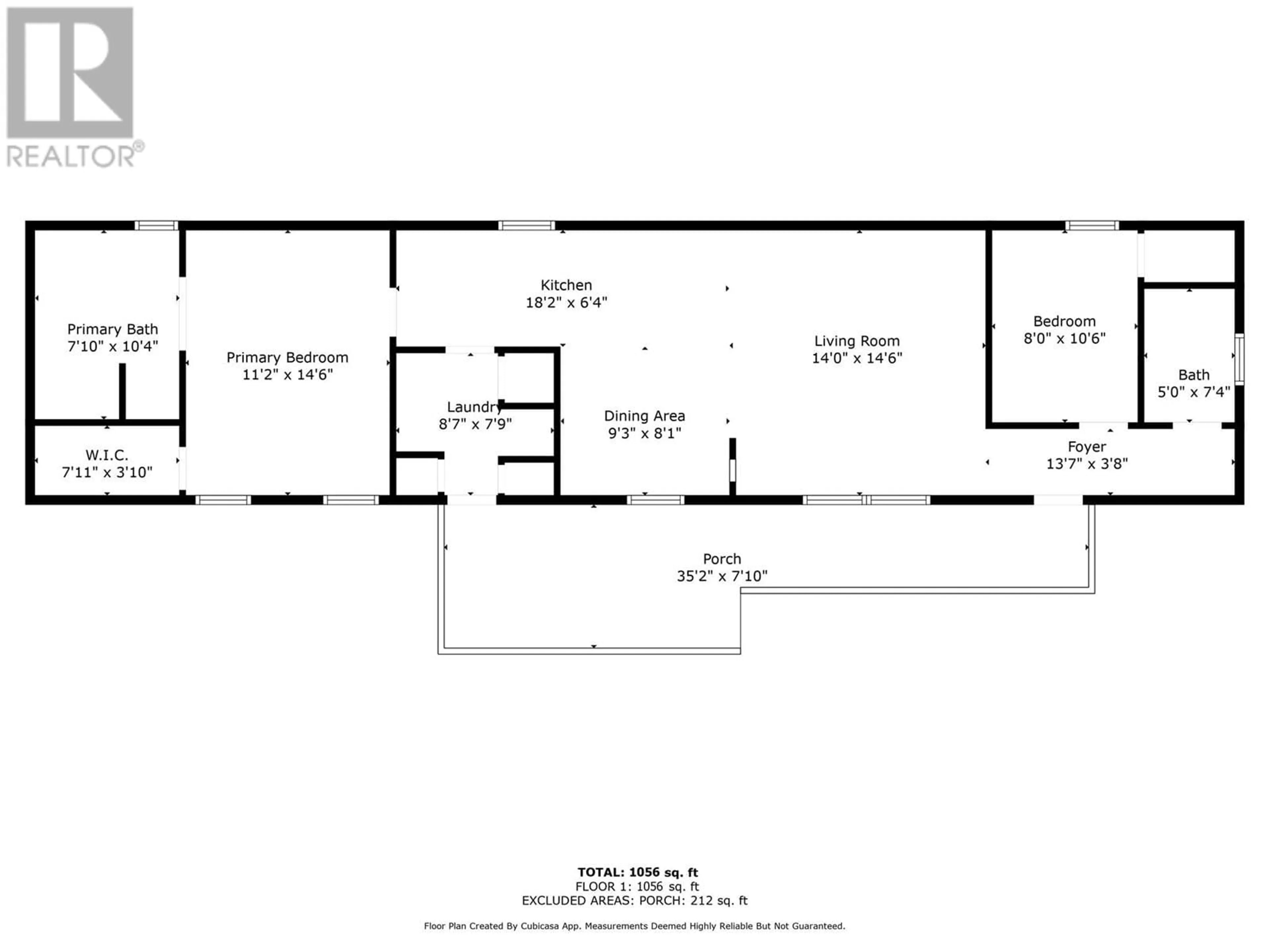 Floor plan for 5371 Princeton Avenue Unit# 18, Peachland British Columbia V0H1X8