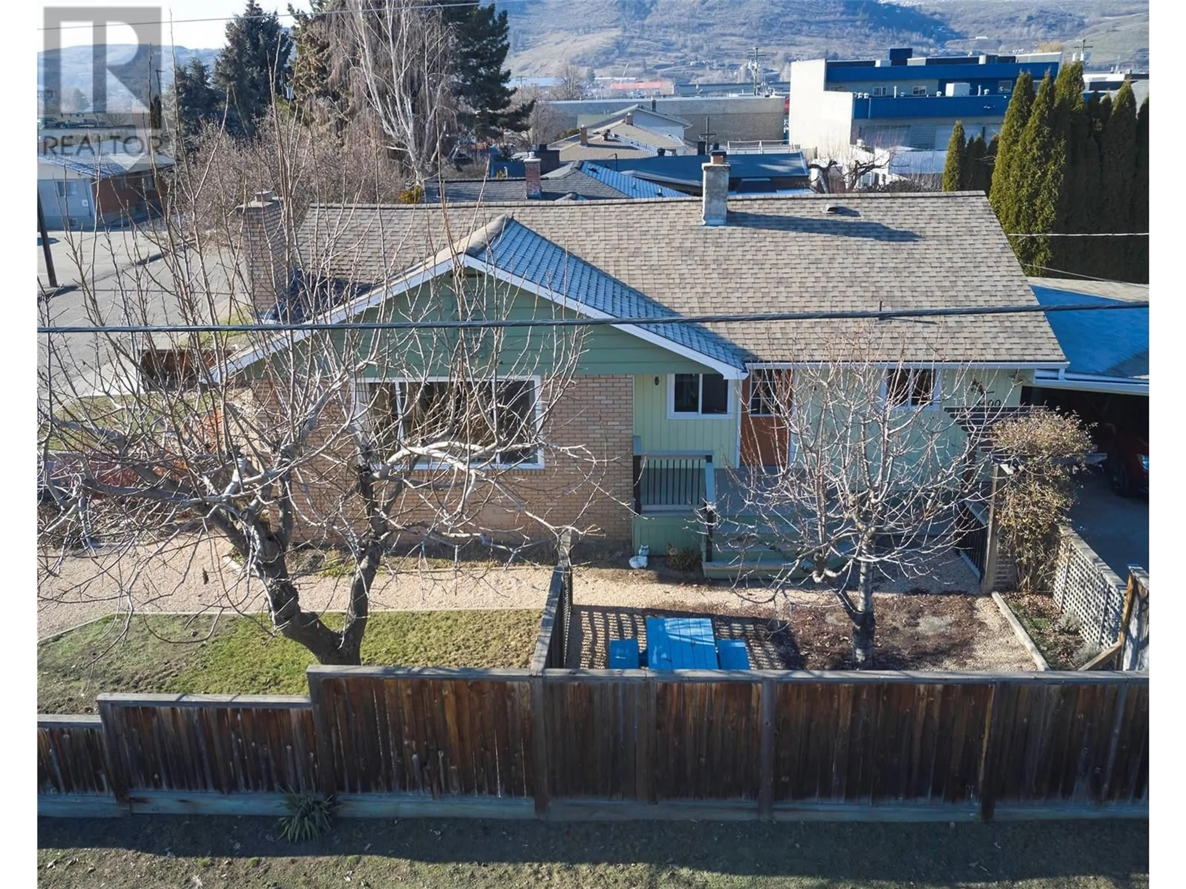 A pic from outside/outdoor area/front of a property/back of a property/a pic from drone, mountain view for 4400 25 Street, Vernon British Columbia V1T4S6