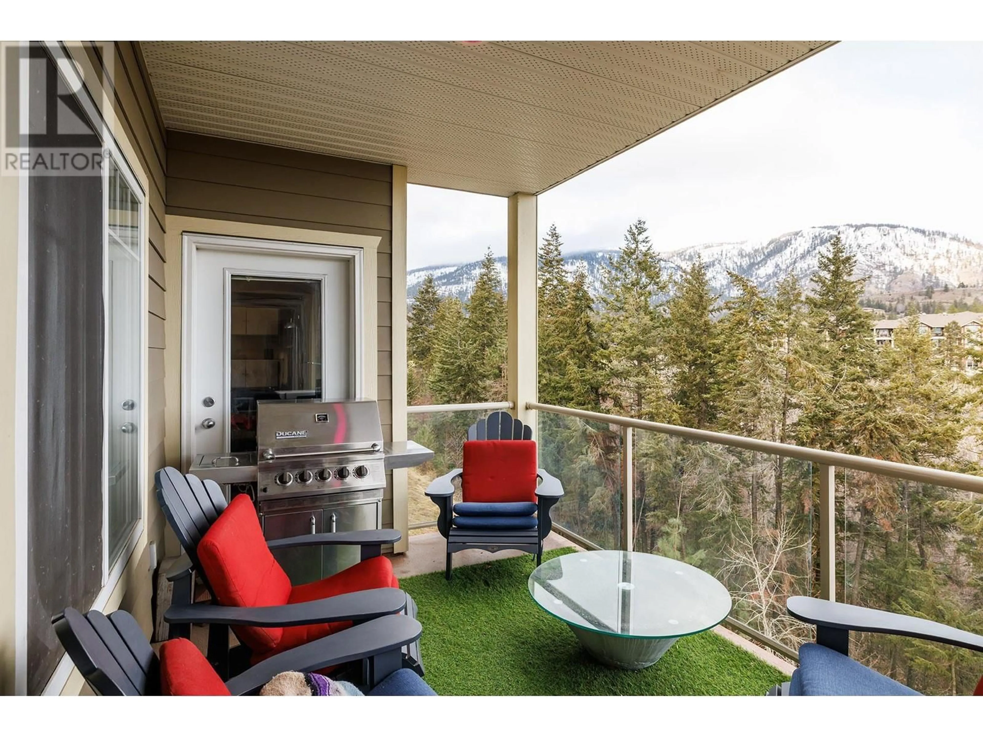 Patio, mountain view for 2120 Shannon Ridge Drive Unit# 209, West Kelowna British Columbia V4T2Z3