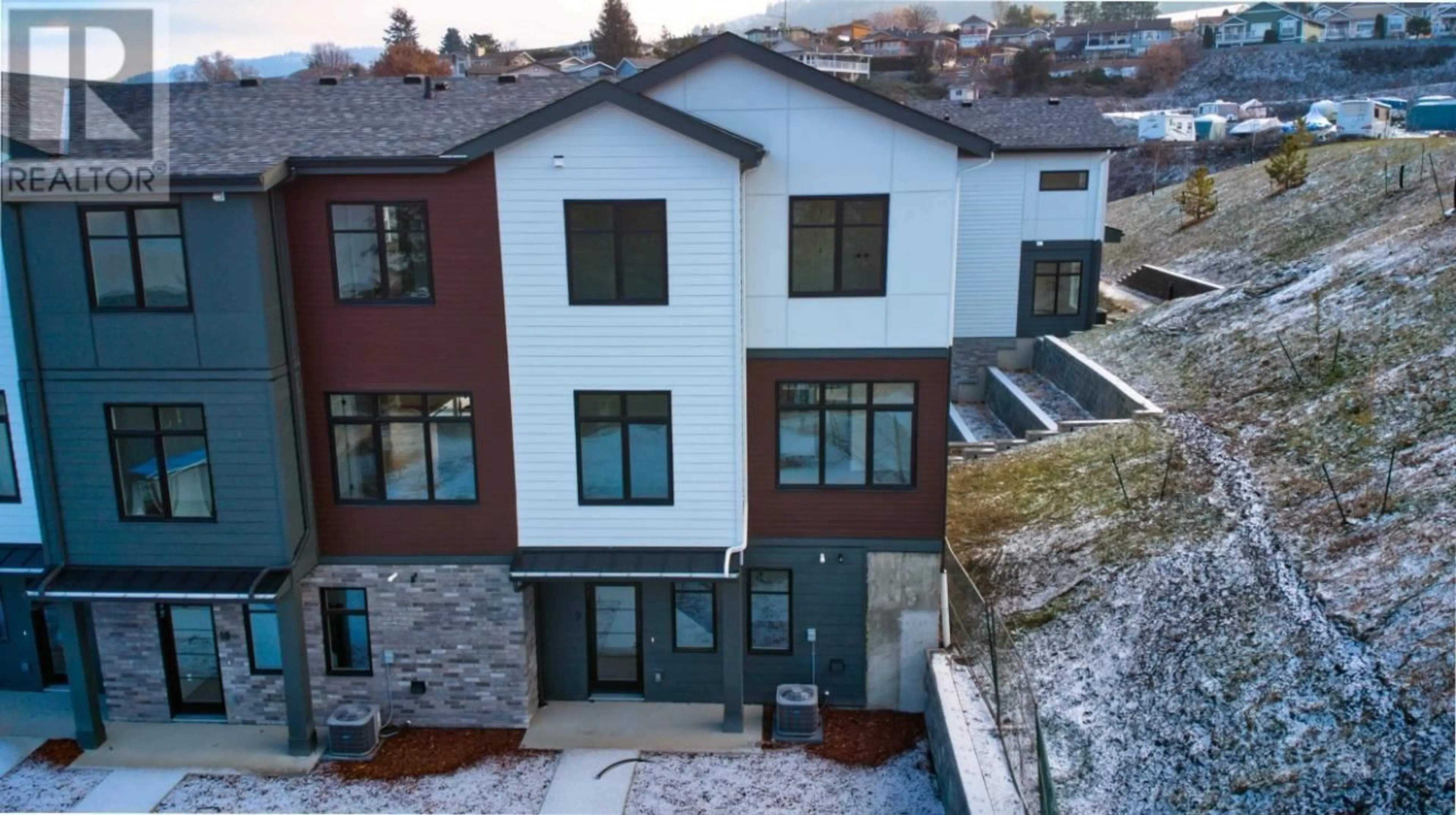 A pic from outside/outdoor area/front of a property/back of a property/a pic from drone, building for 7599 Klinger Road Unit# 9, Vernon British Columbia V1H0B2