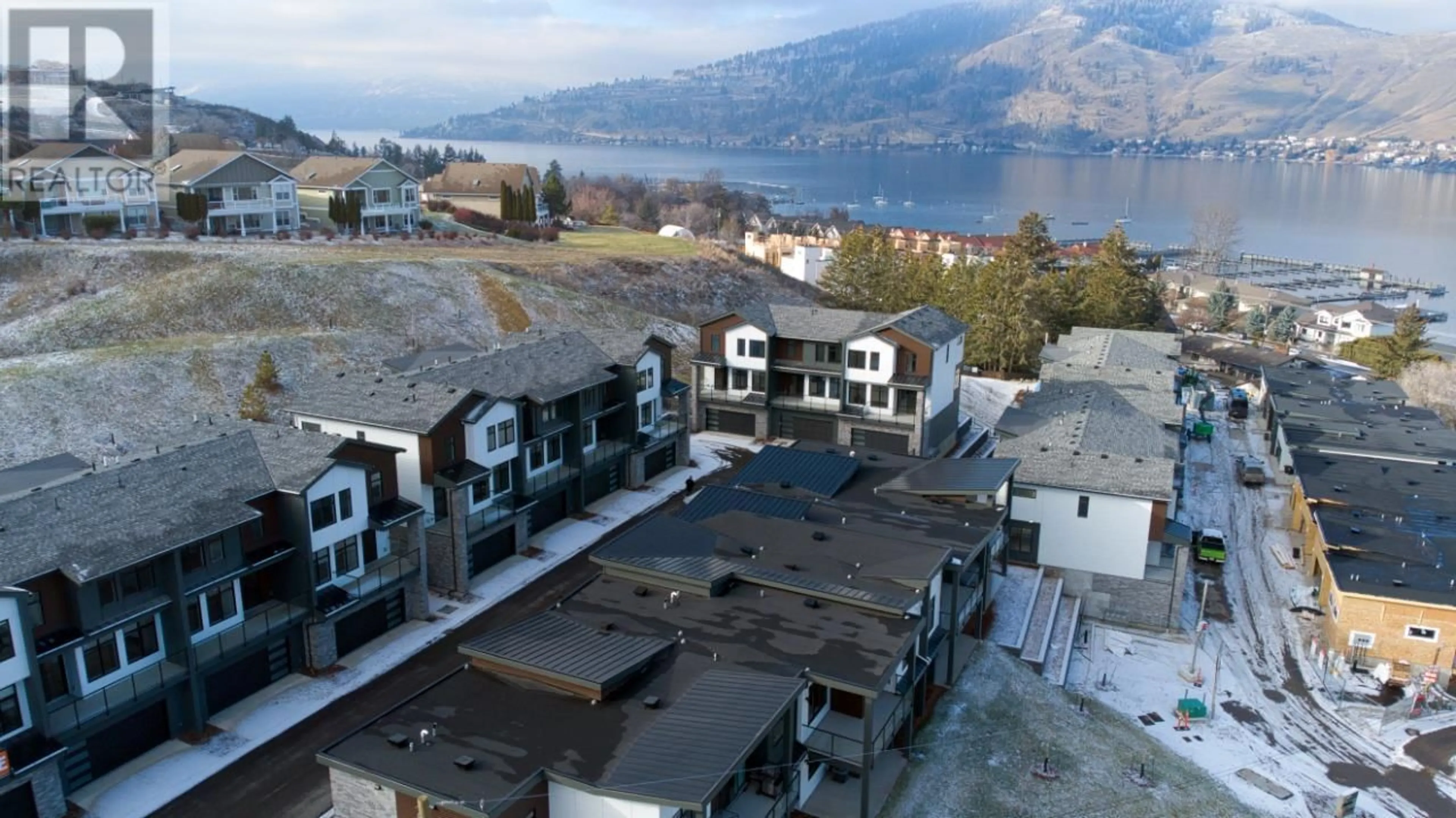 A pic from outside/outdoor area/front of a property/back of a property/a pic from drone, mountain view for 7599 Klinger Road Unit# 9, Vernon British Columbia V1H0B2