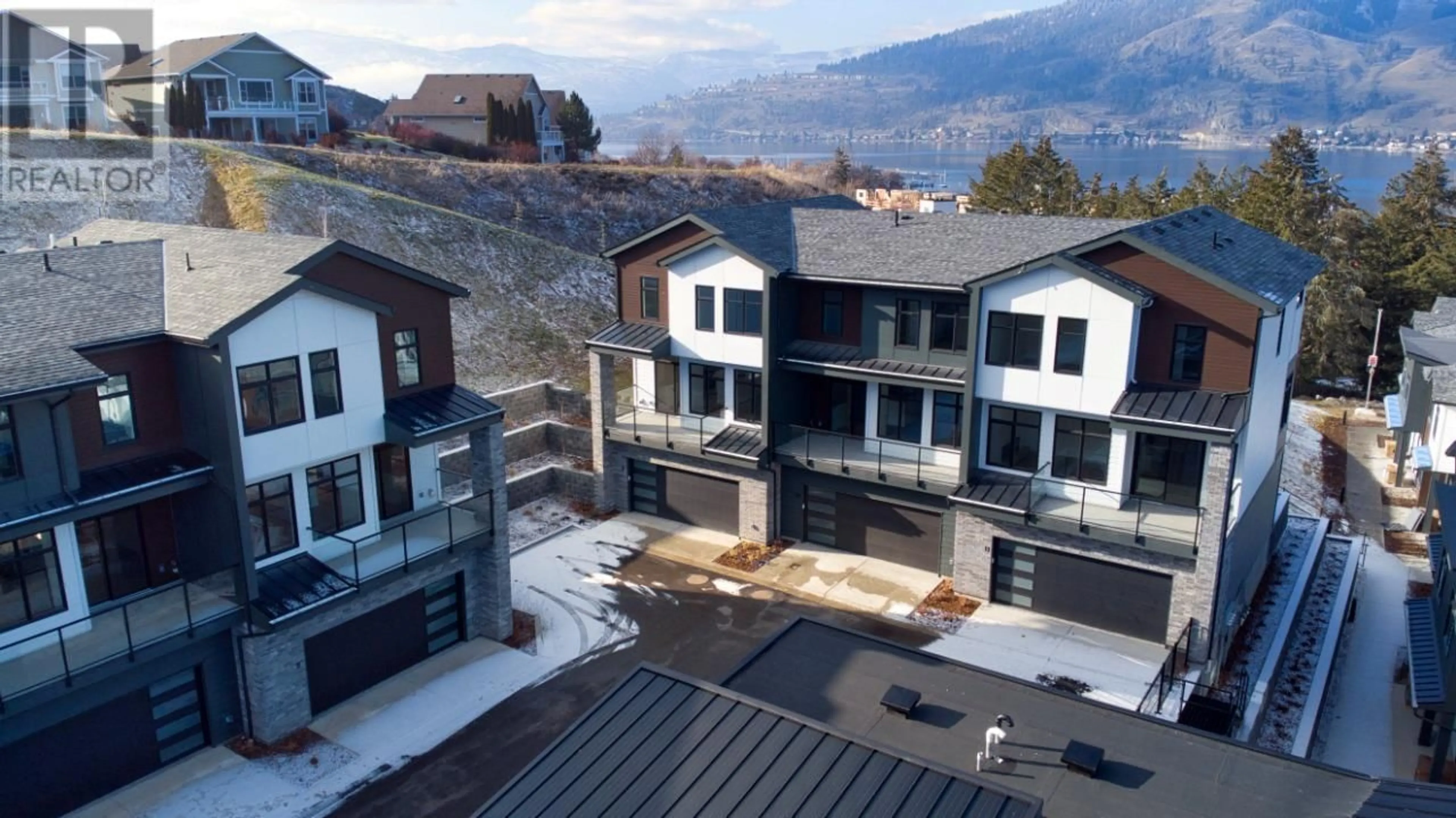 A pic from outside/outdoor area/front of a property/back of a property/a pic from drone, mountain view for 7599 Klinger Road Unit# 9, Vernon British Columbia V1H0B2