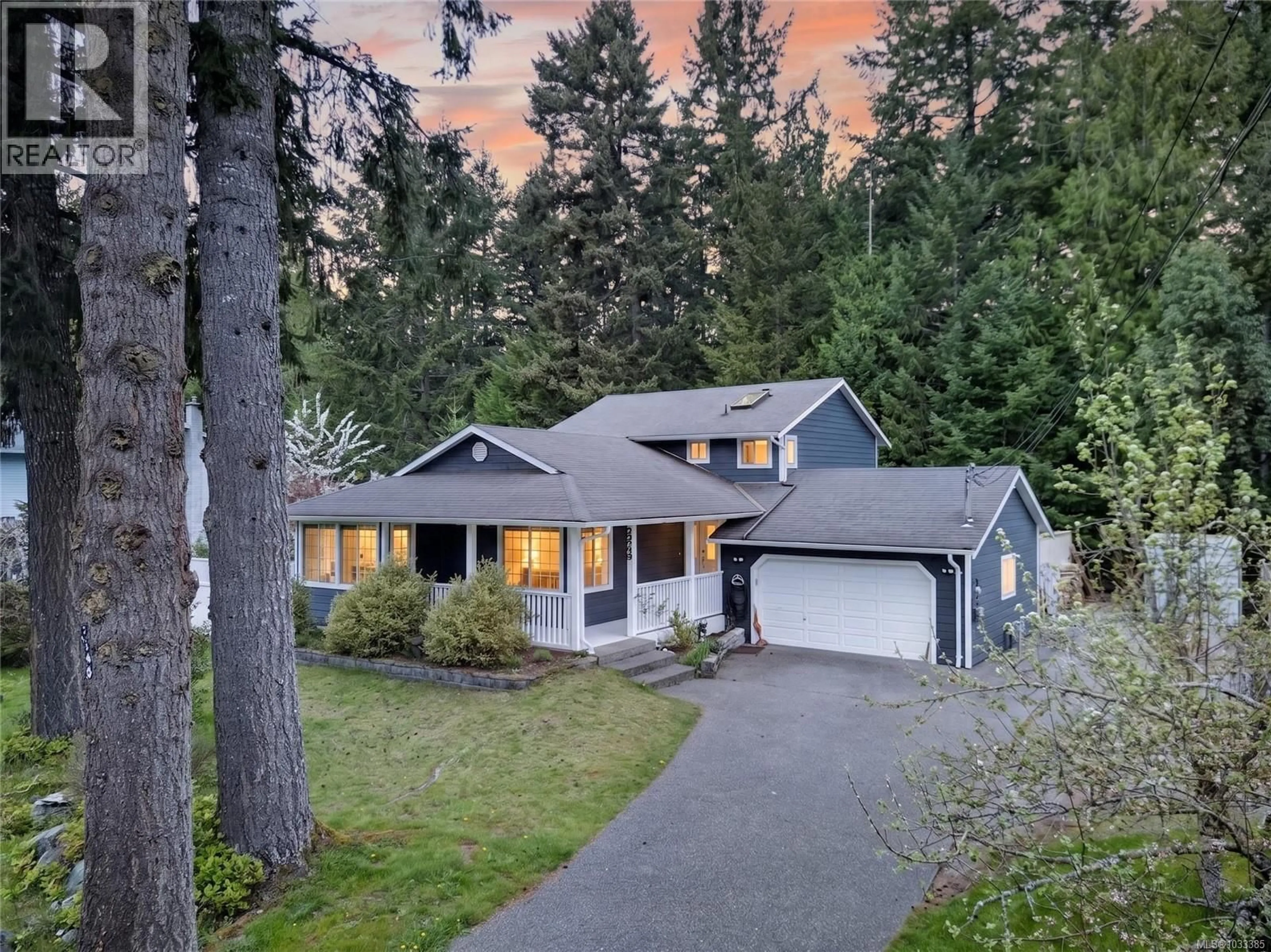 A pic from outside/outdoor area/front of a property/back of a property/a pic from drone, street for 2249 MCINTOSH ROAD, Shawnigan Lake British Columbia V0R2W1