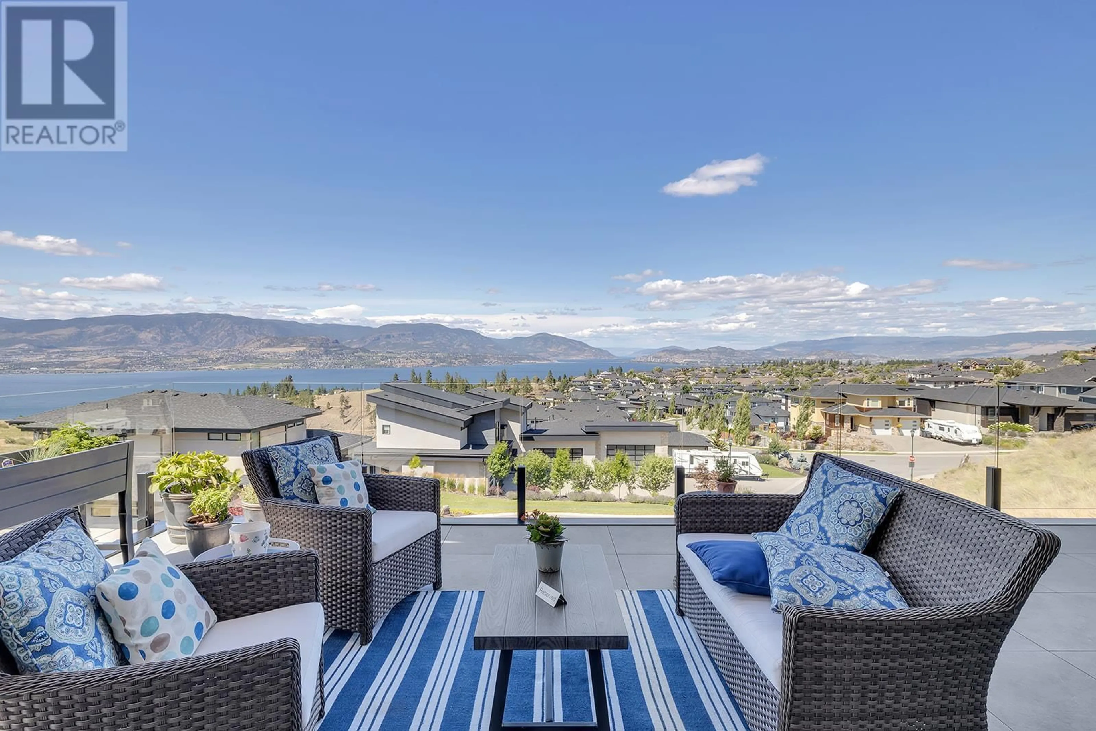 Patio, water/lake/river/ocean view for 5670 Mountainside Court, Kelowna British Columbia V1W5L5