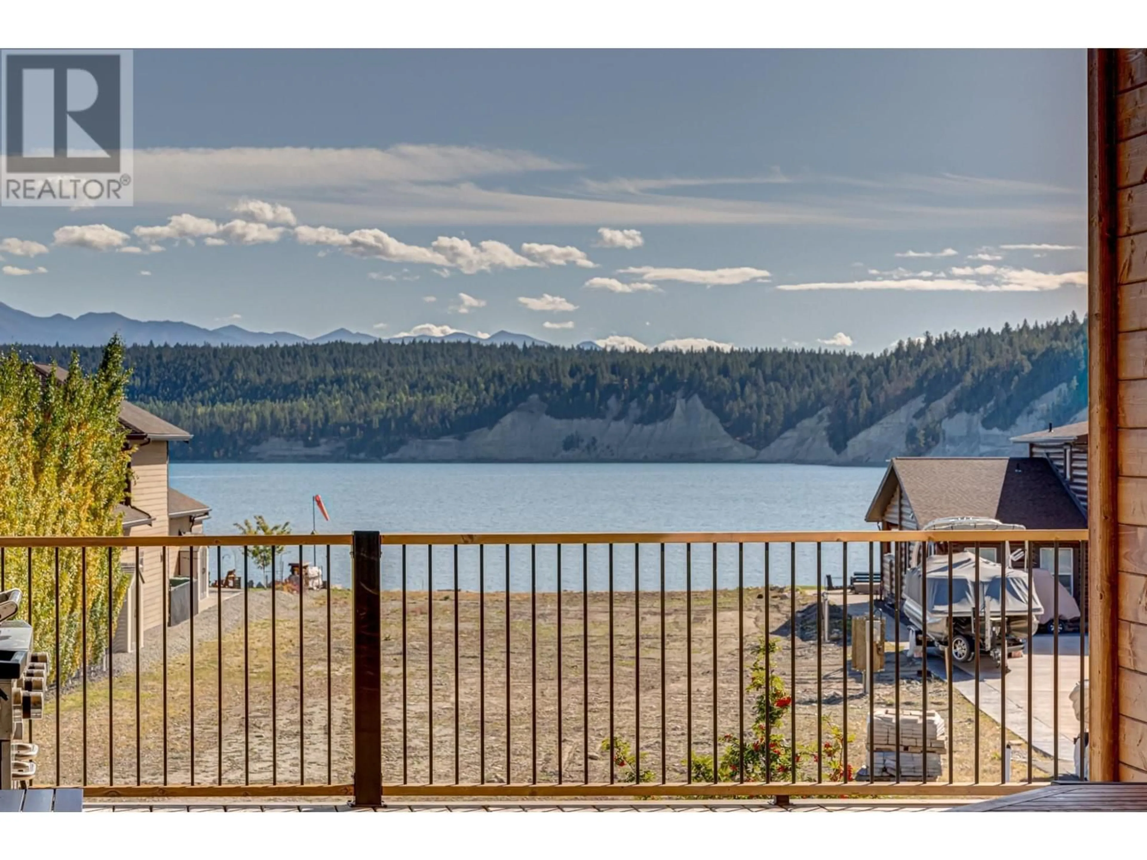 Patio, water/lake/river/ocean view for 1693 Koocanusa Lake Drive, Lake Koocanusa British Columbia V0B1T5