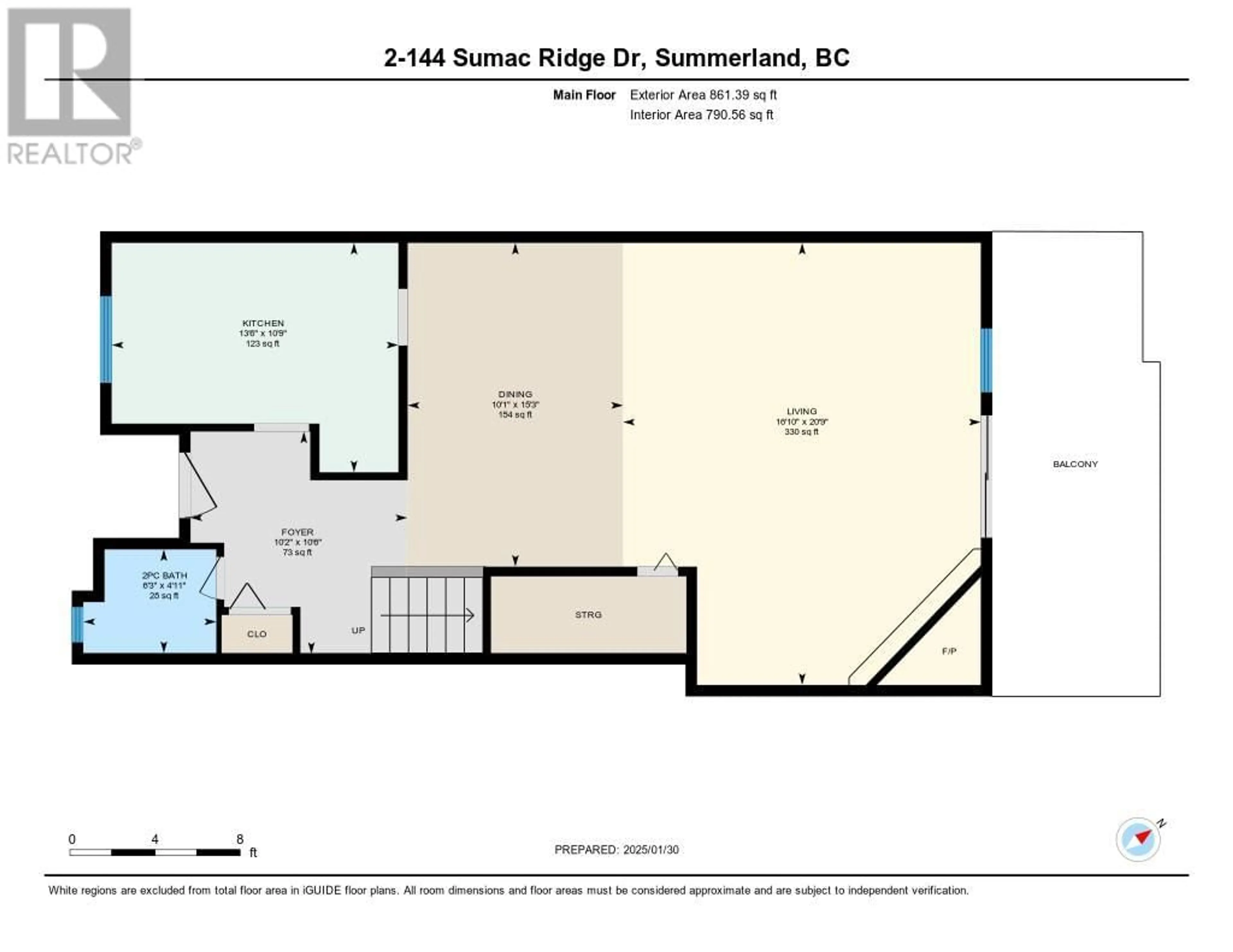 Floor plan for 144 Sumac Ridge Drive Unit# 2, Summerland British Columbia V0H1Z6