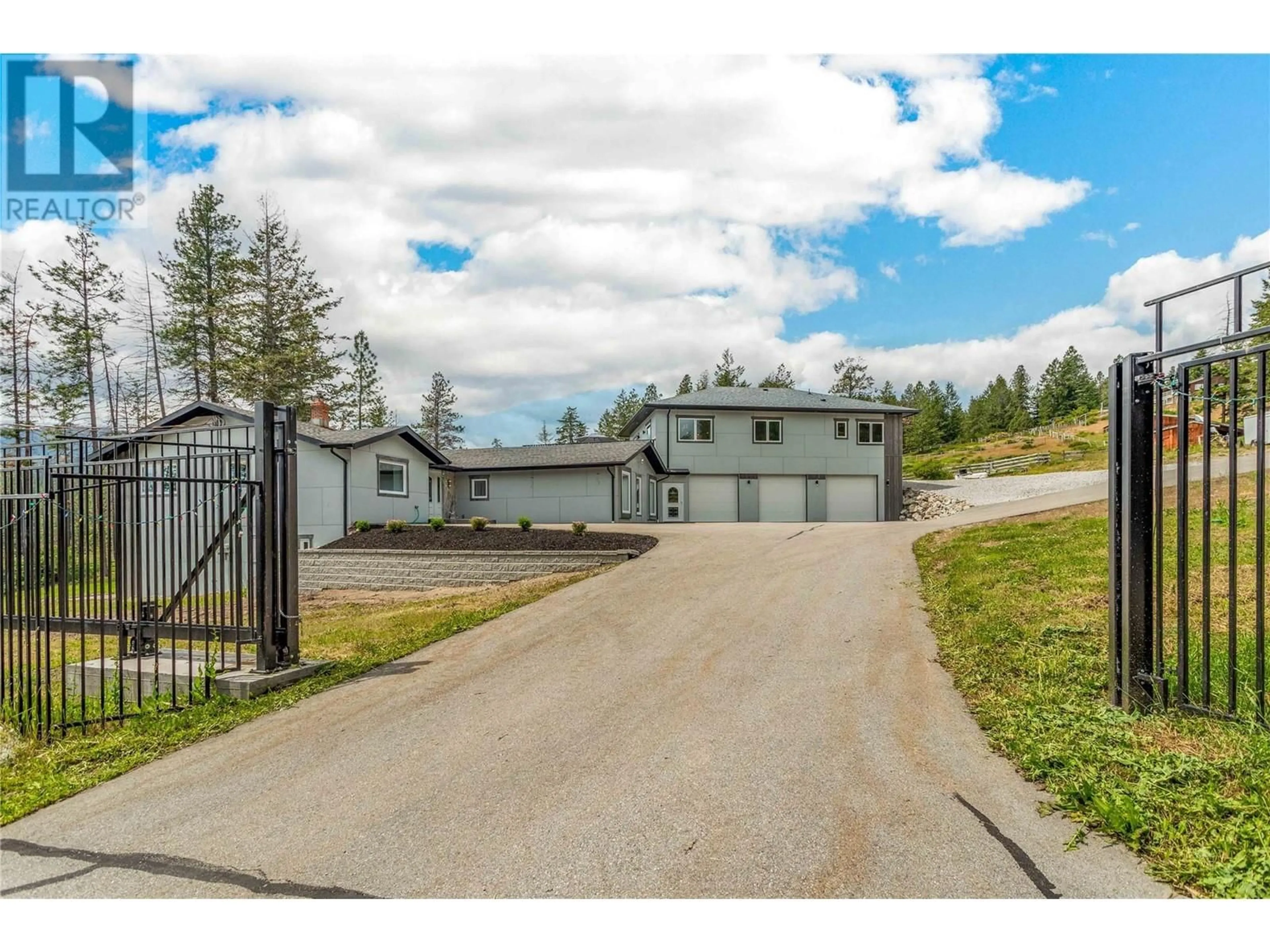 A pic from outside/outdoor area/front of a property/back of a property/a pic from drone, unknown for 5308 Law Street, Peachland British Columbia V0H1X8