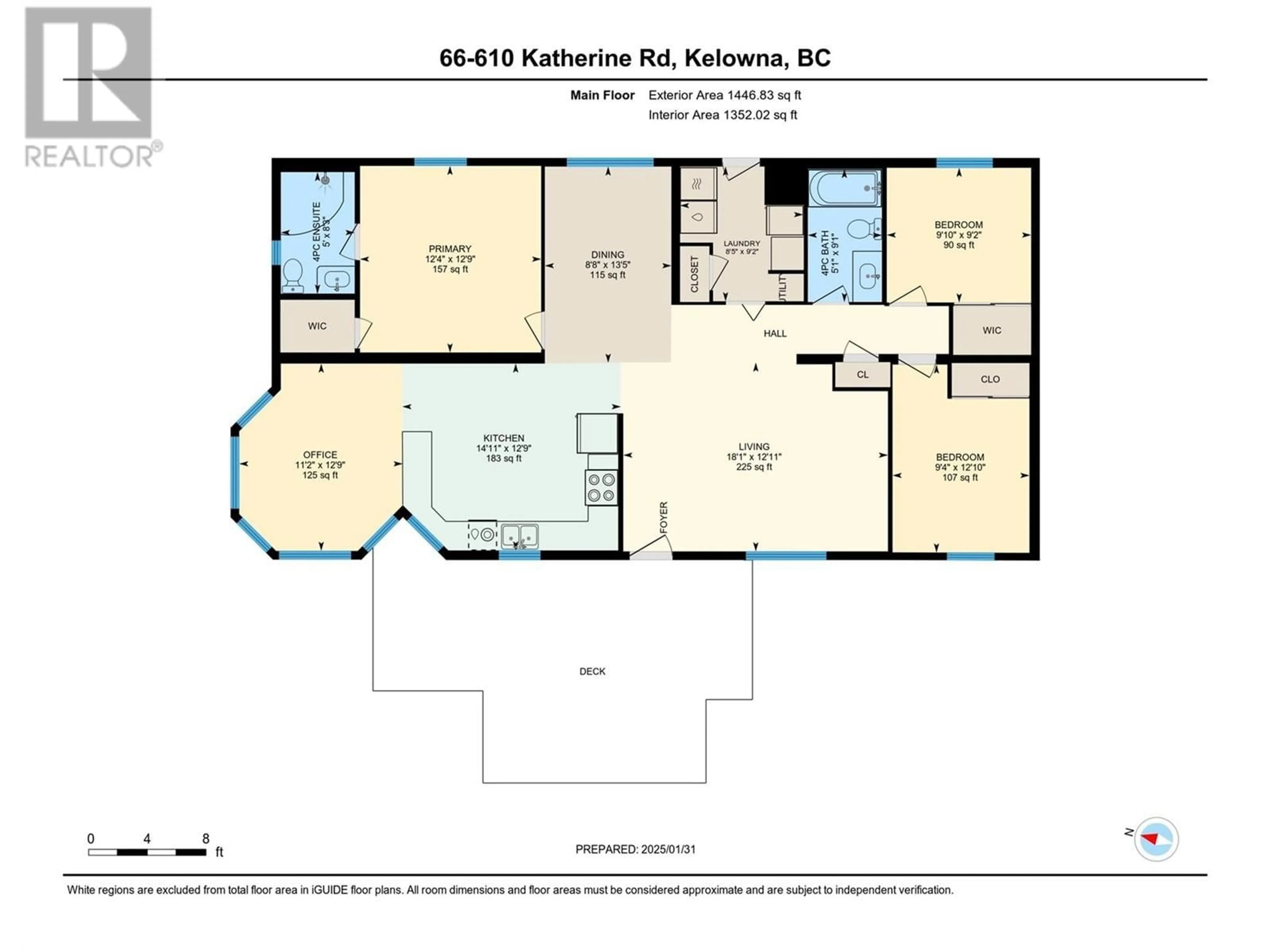 Floor plan for 66 - 610 KATHERINE ROAD, West Kelowna British Columbia V1Z3G2