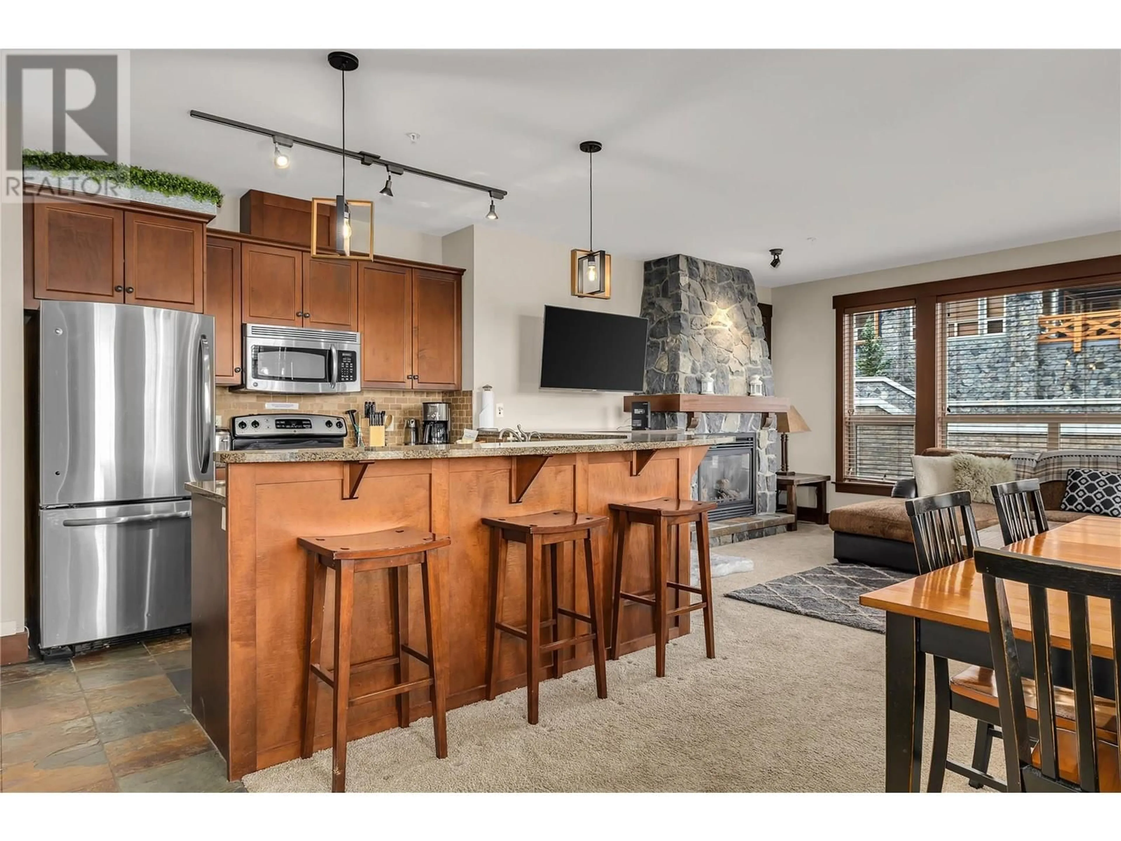 Open concept kitchen, unknown for 375 Raven Ridge Road Unit# 301, Big White British Columbia V1P1P3