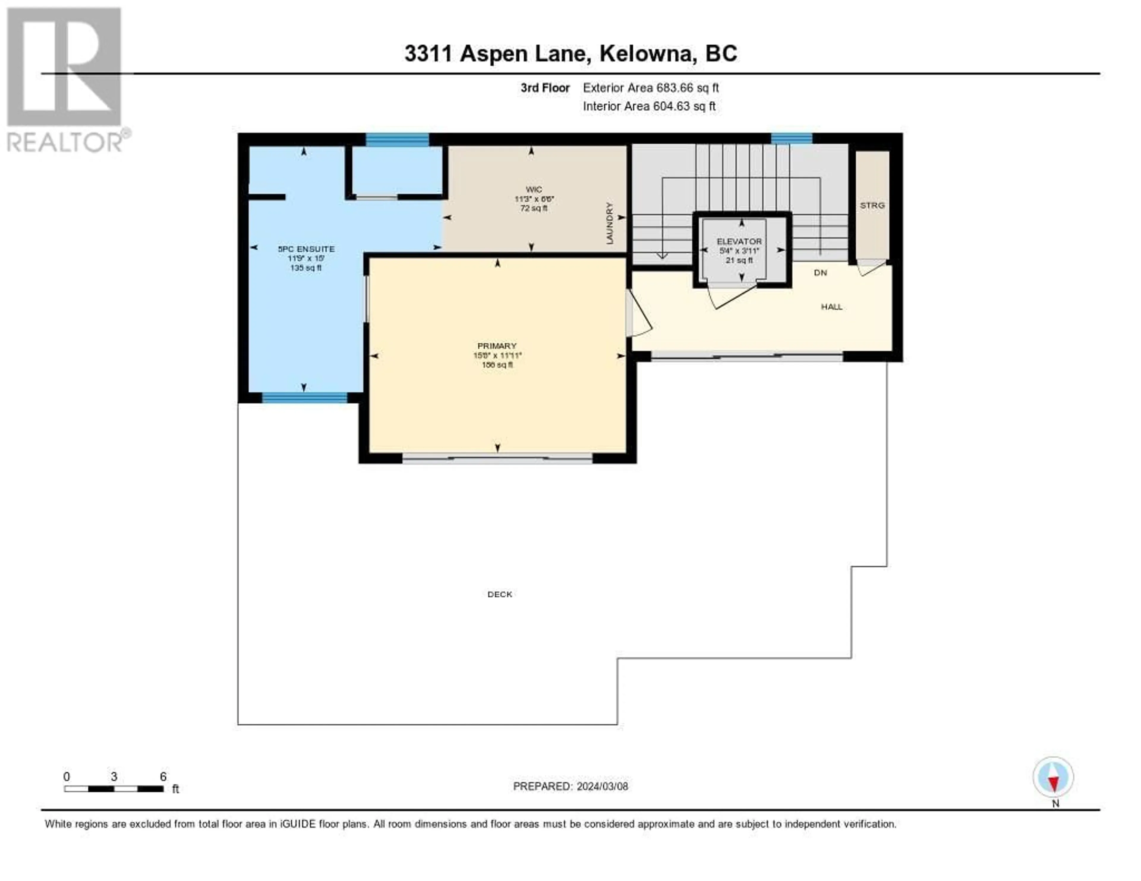 Floor plan for 3311 Aspen Lane, Kelowna British Columbia V1V0C6