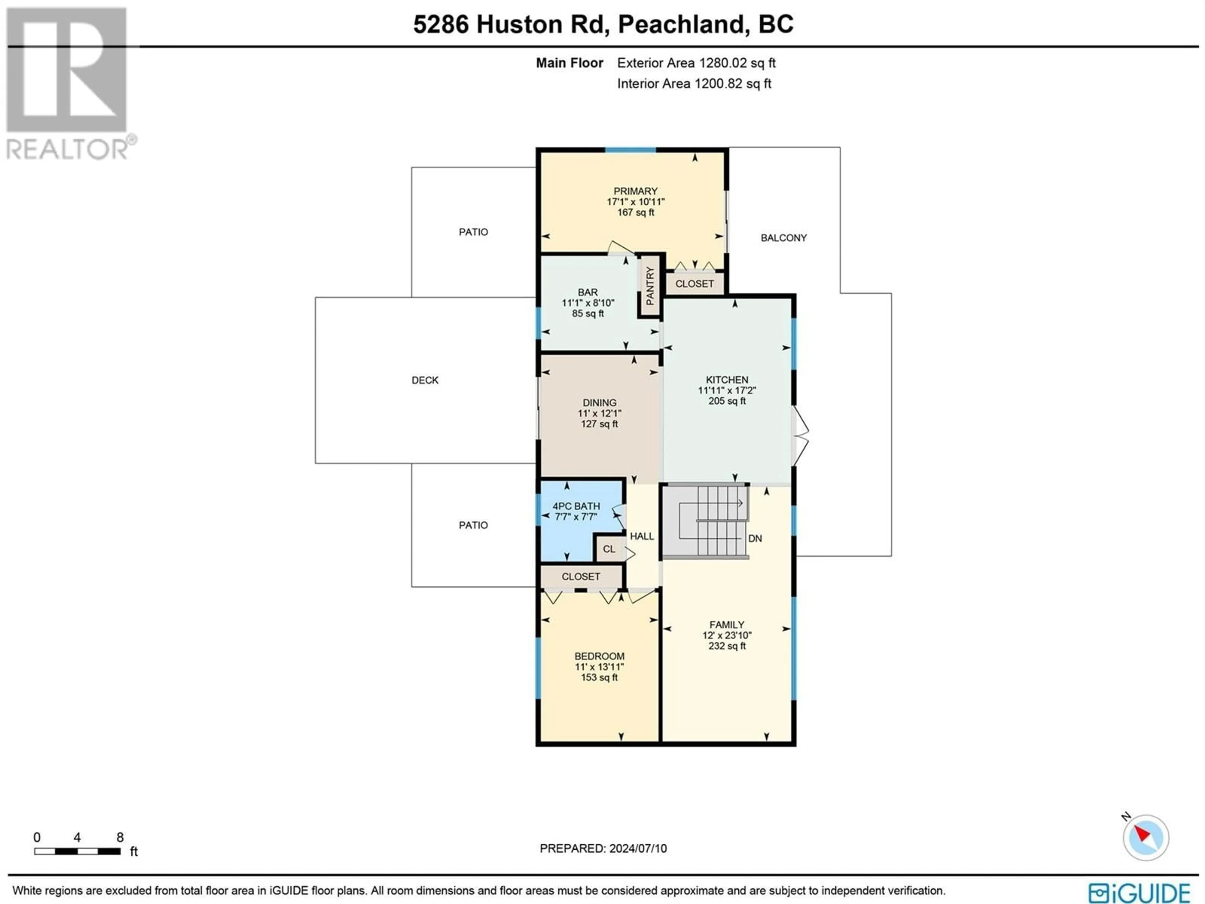 Floor plan for 5286 HUSTON ROAD, Peachland British Columbia V0H1X0