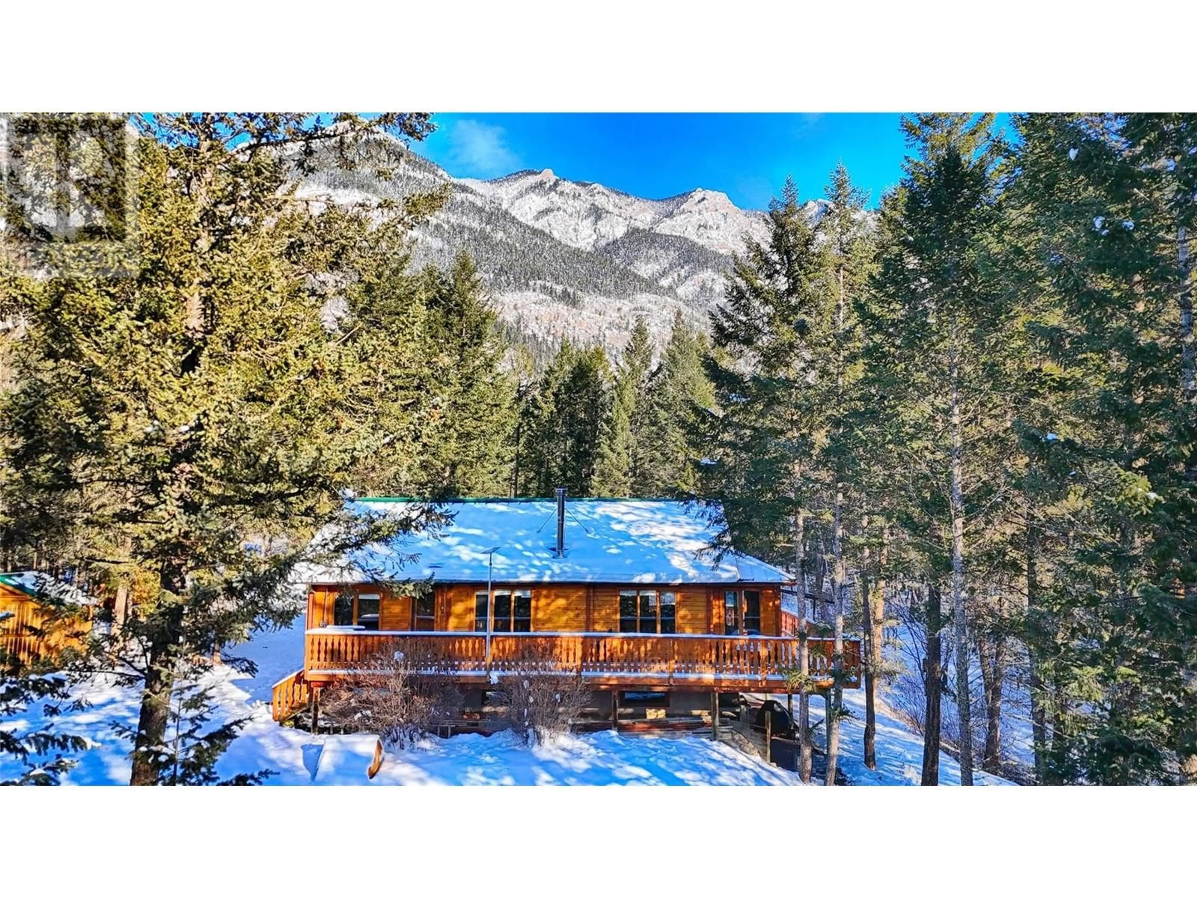 A pic from outside/outdoor area/front of a property/back of a property/a pic from drone, mountain view for 2845 Berrey Road, Brisco British Columbia V0A1B0