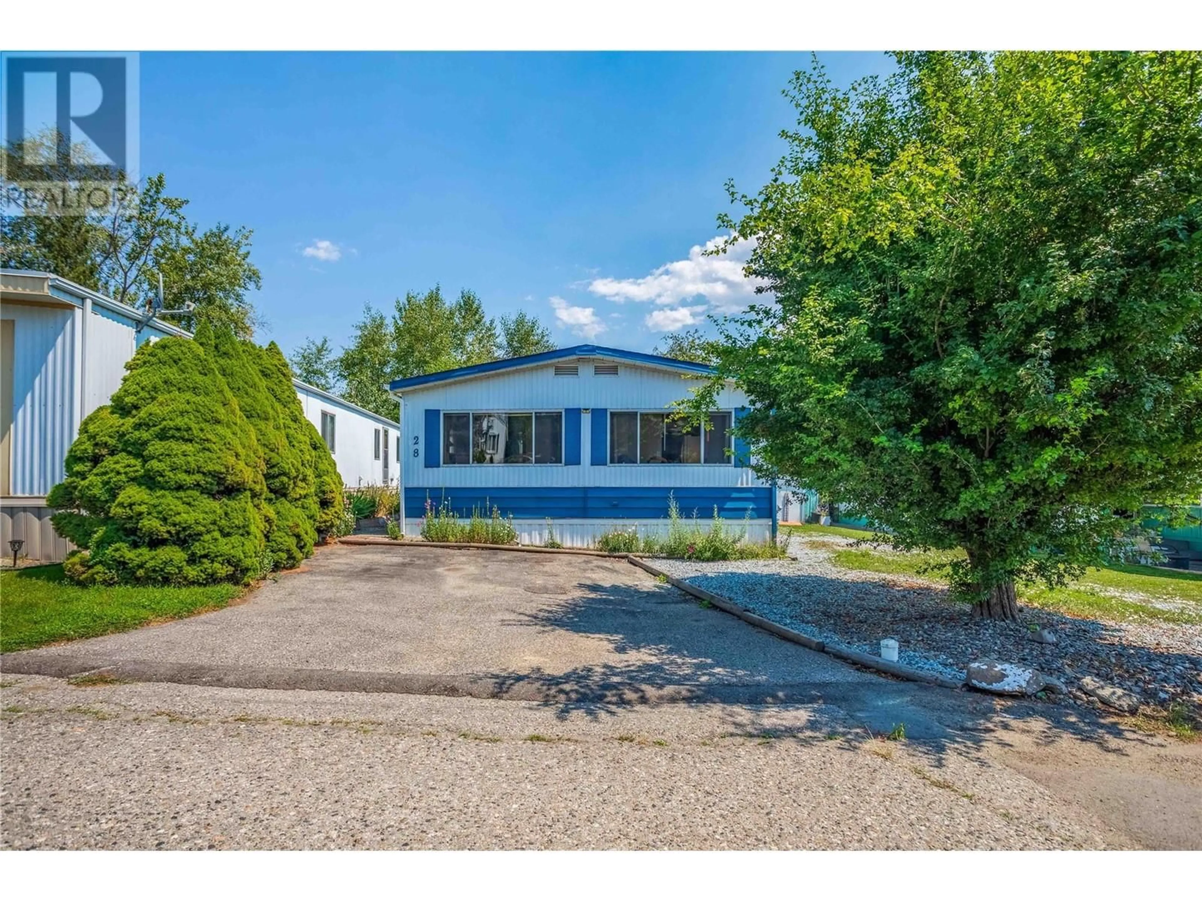 A pic from outside/outdoor area/front of a property/back of a property/a pic from drone, unknown for 28 - 1881 BOUCHERIE ROAD, Westbank British Columbia V4T0C9