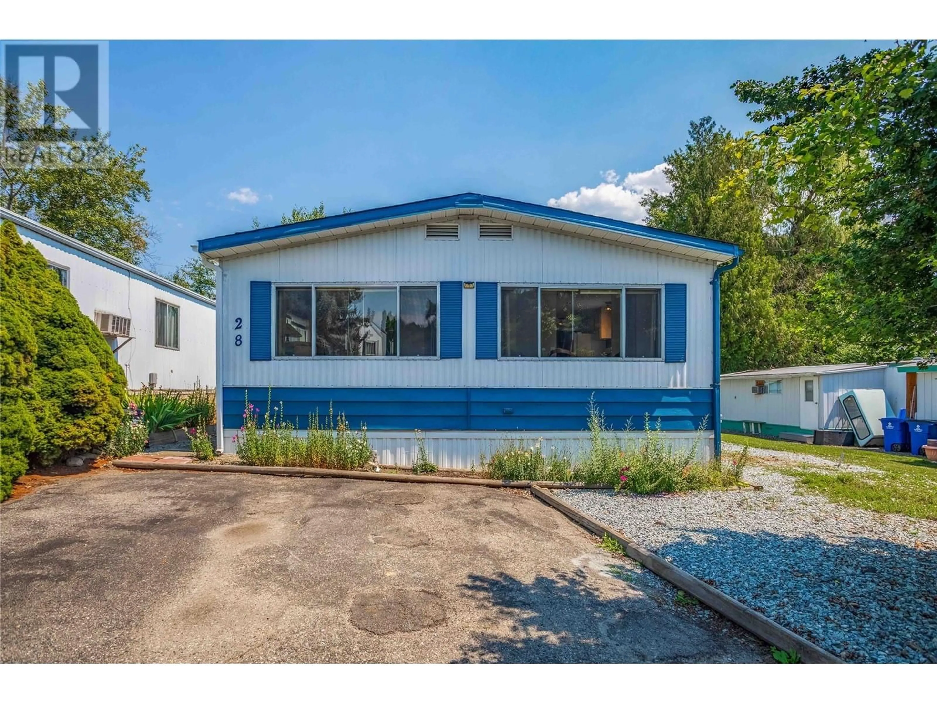 Home with vinyl exterior material, street for 28 - 1881 BOUCHERIE ROAD, Westbank British Columbia V4T0C9