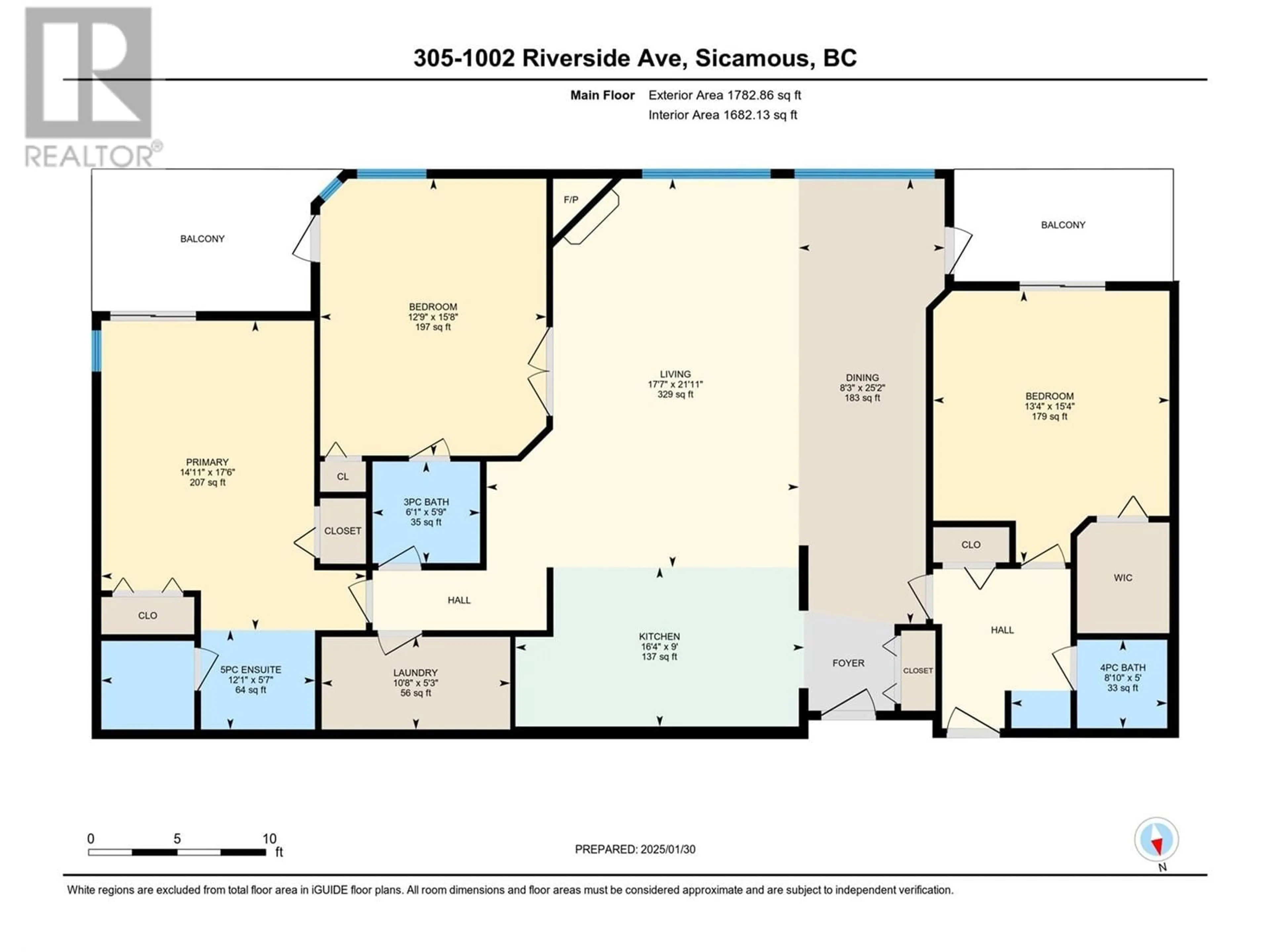 Floor plan for 1002 Riverside Avenue Unit# 305, Sicamous British Columbia V0E2V1