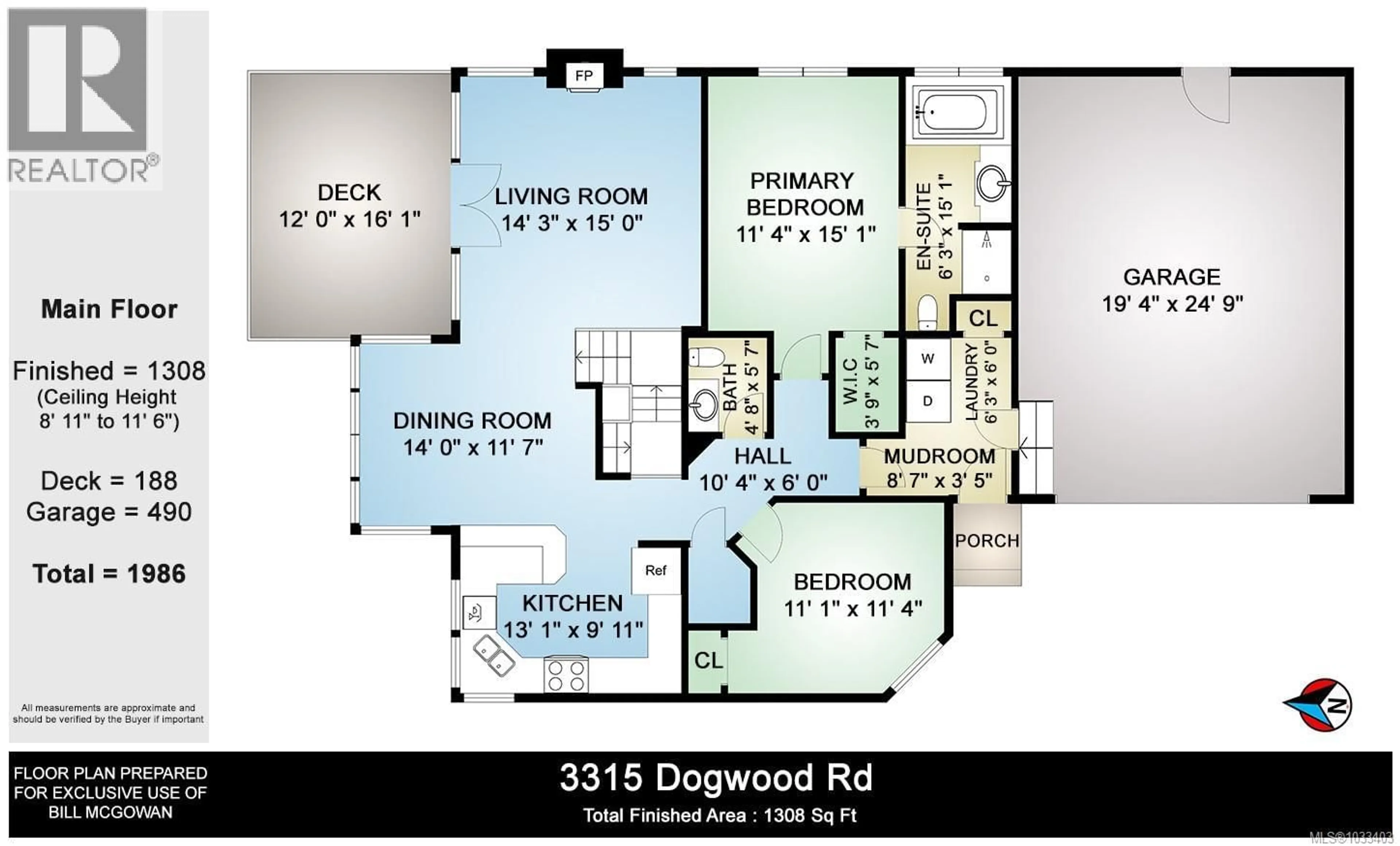 Floor plan for 3315 DOGWOOD ROAD, Chemainus British Columbia V0R1K2