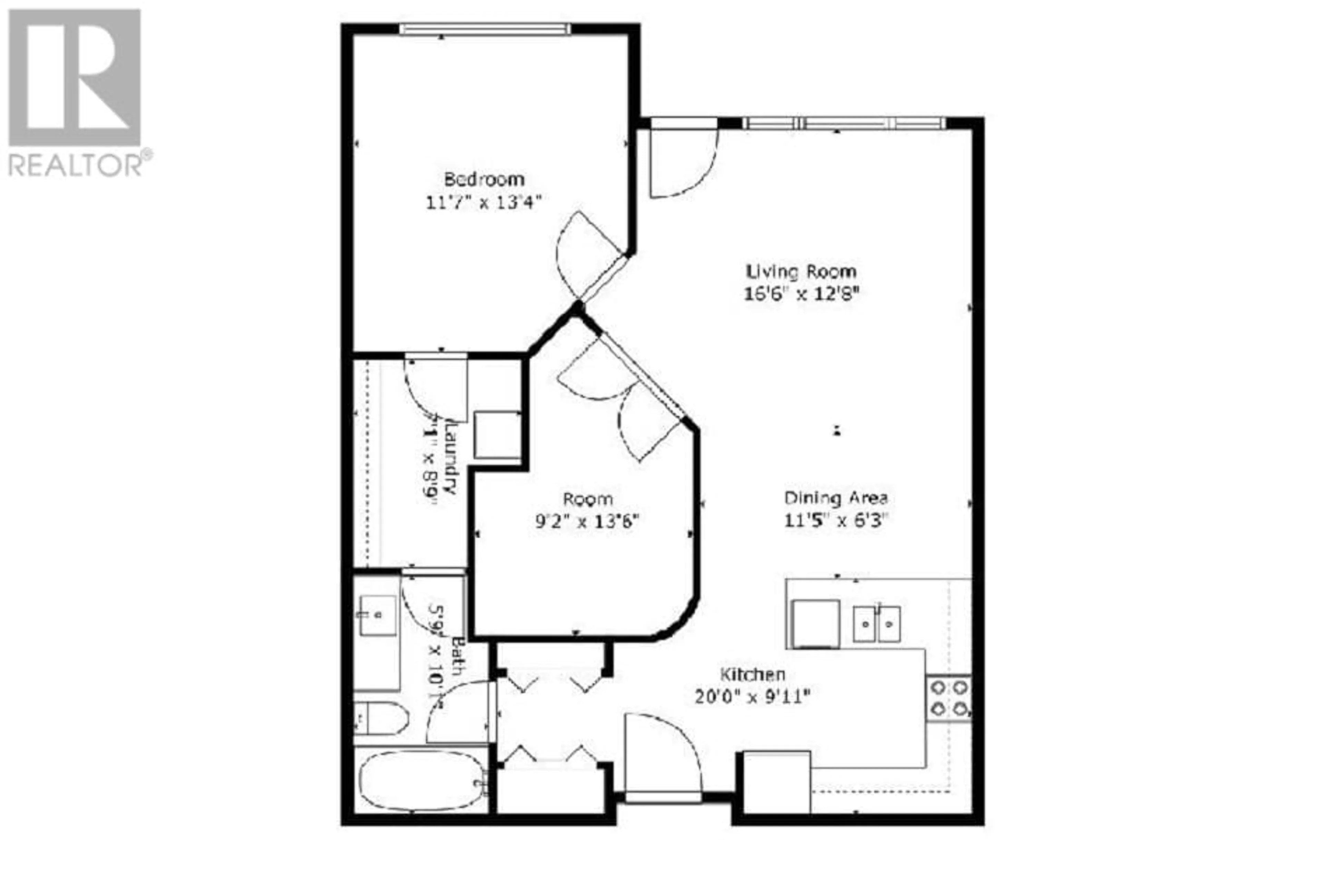 Floor plan for 410 - 1200 HARRISON PLACE, Kamloops British Columbia V1S1M1